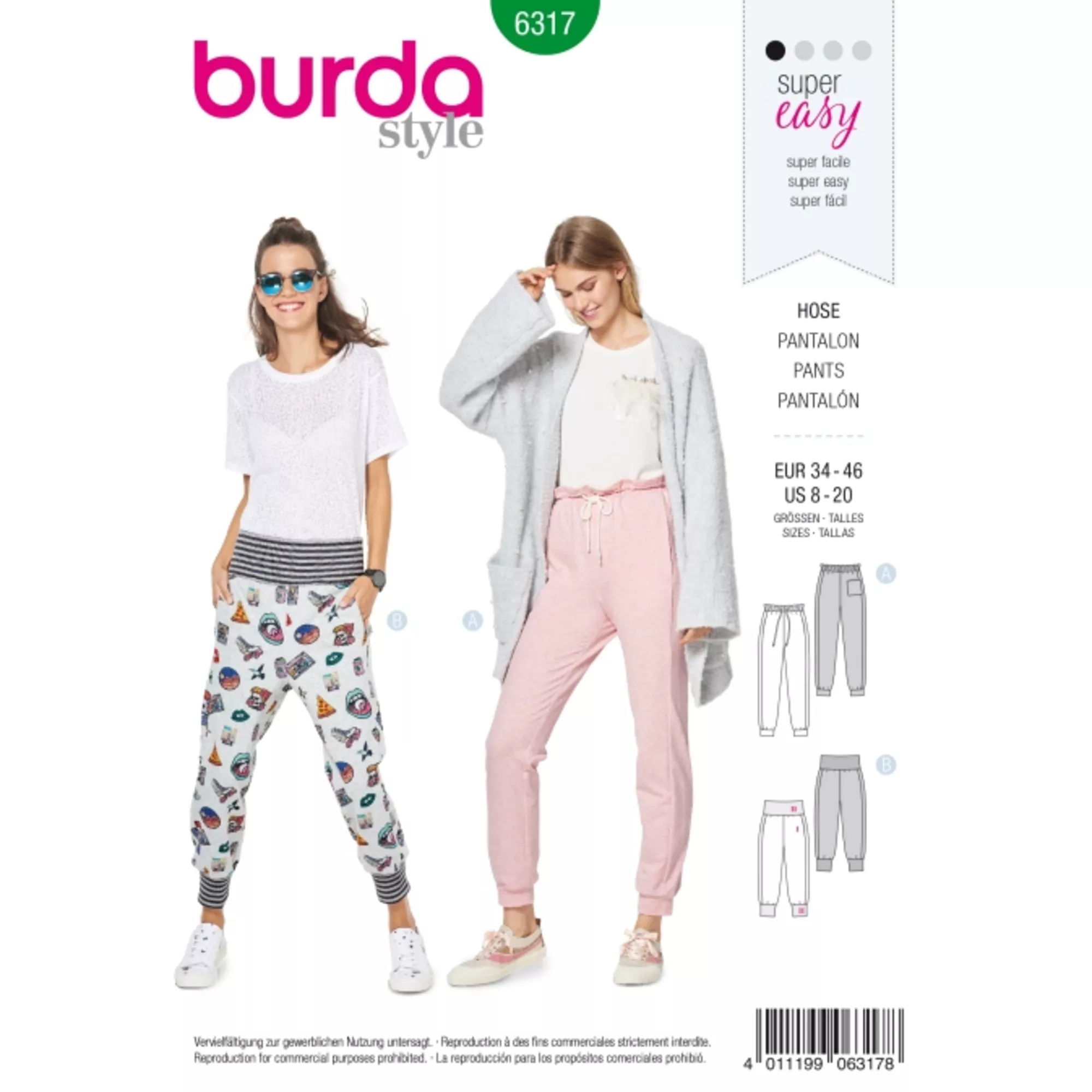 Burda Schnittmuster, Hose