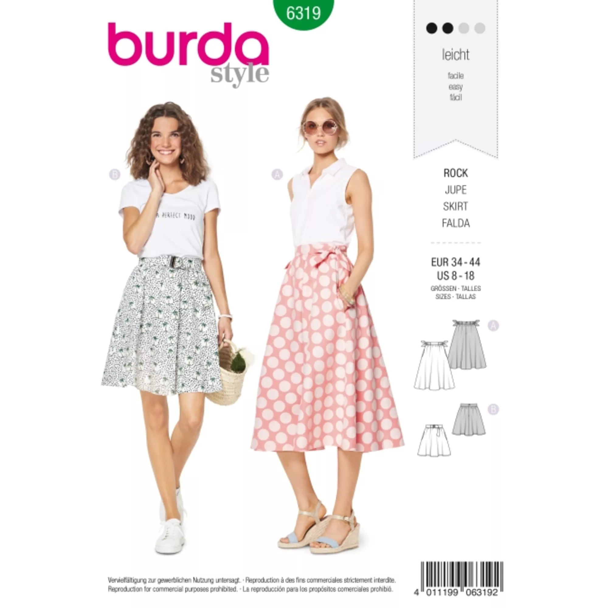 Burda Schnittmuster, Rock