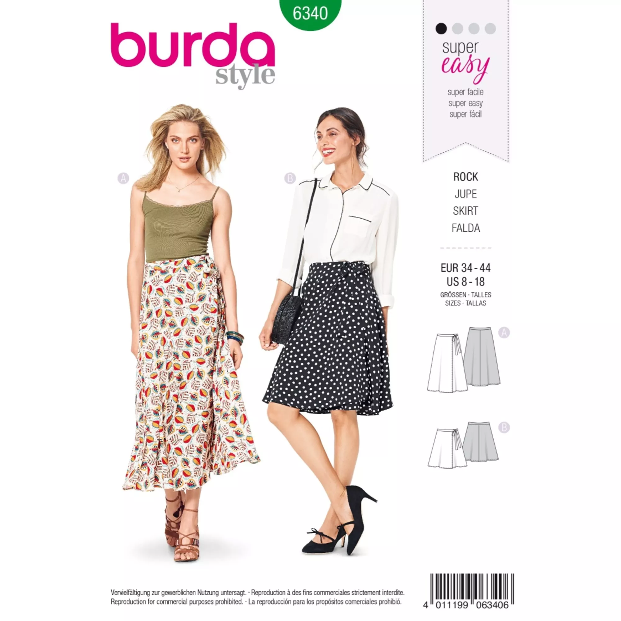 Burda Schnittmuster, Rock