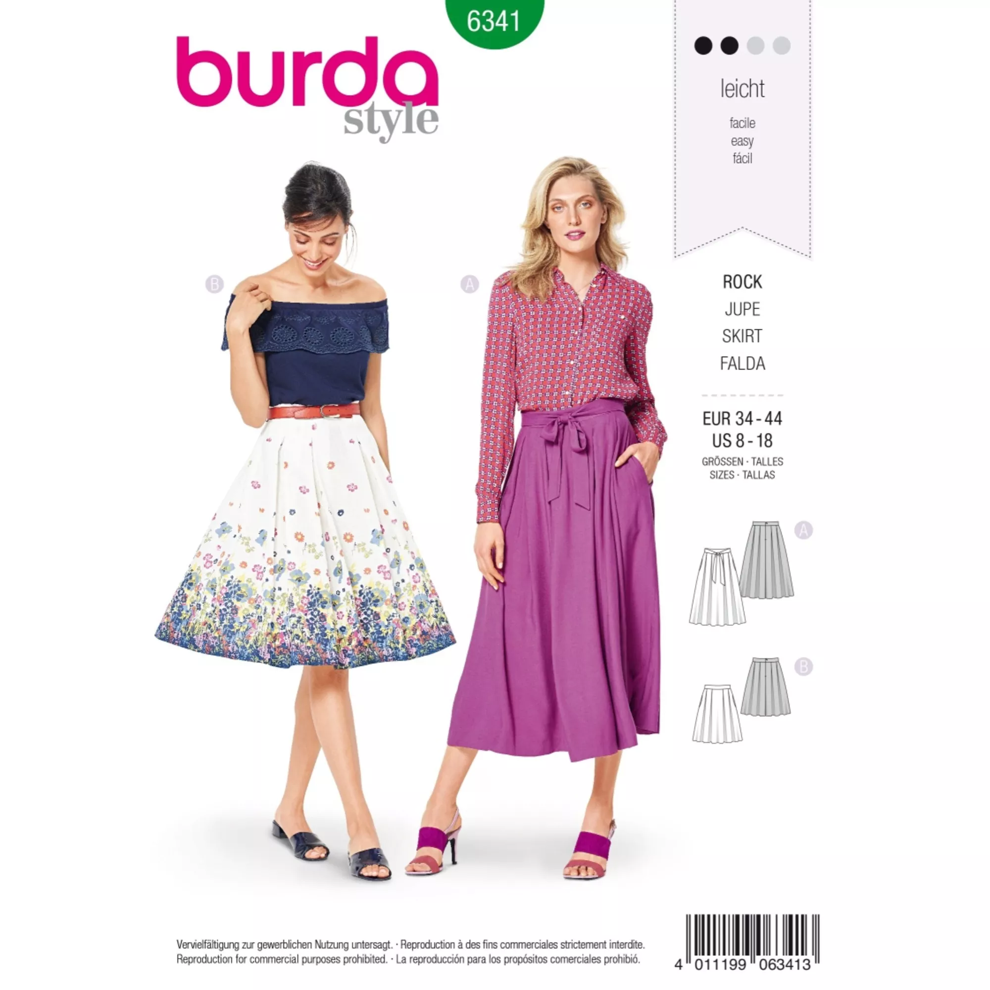 Burda Schnittmuster, Rock