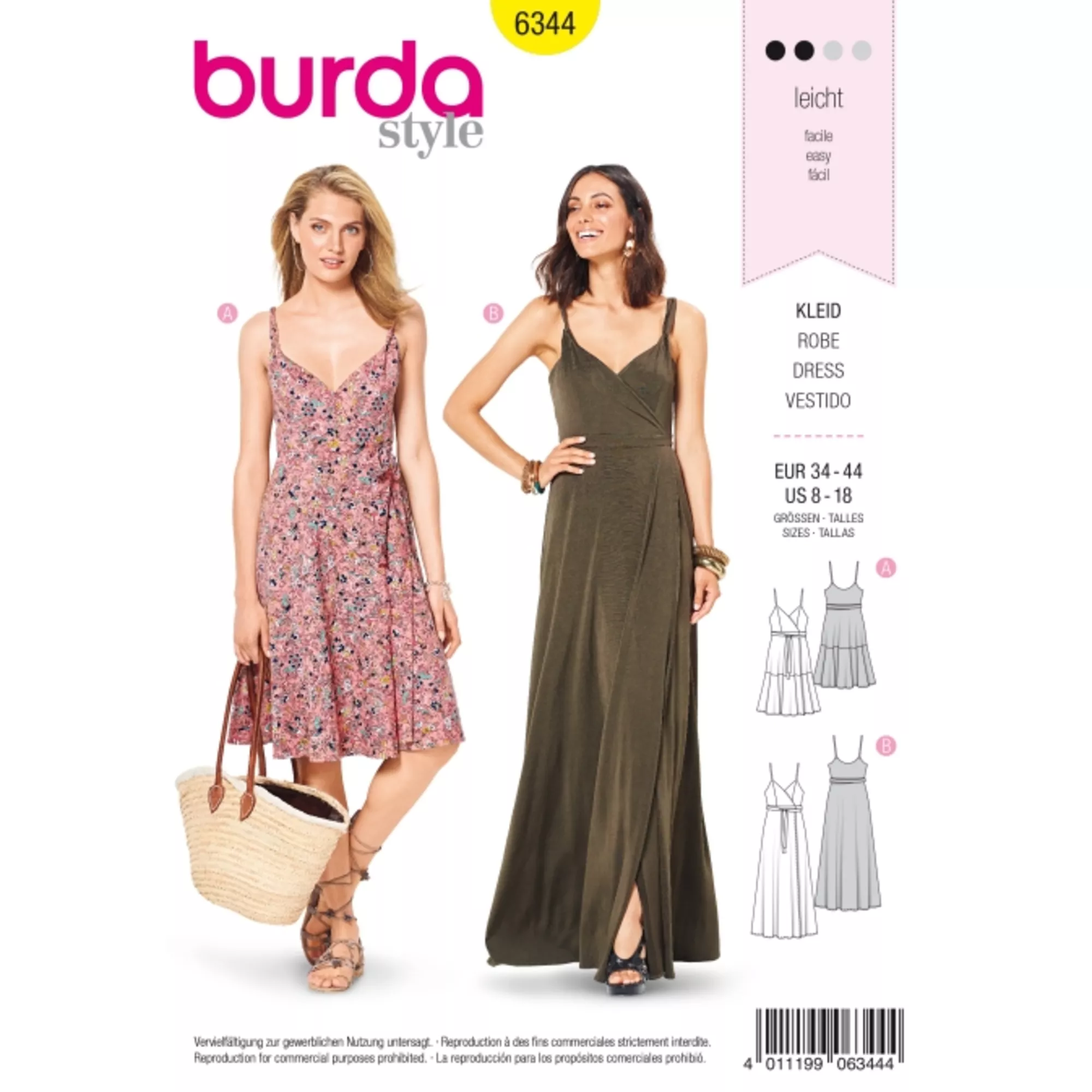 Burda Schnittmuster, Kleid