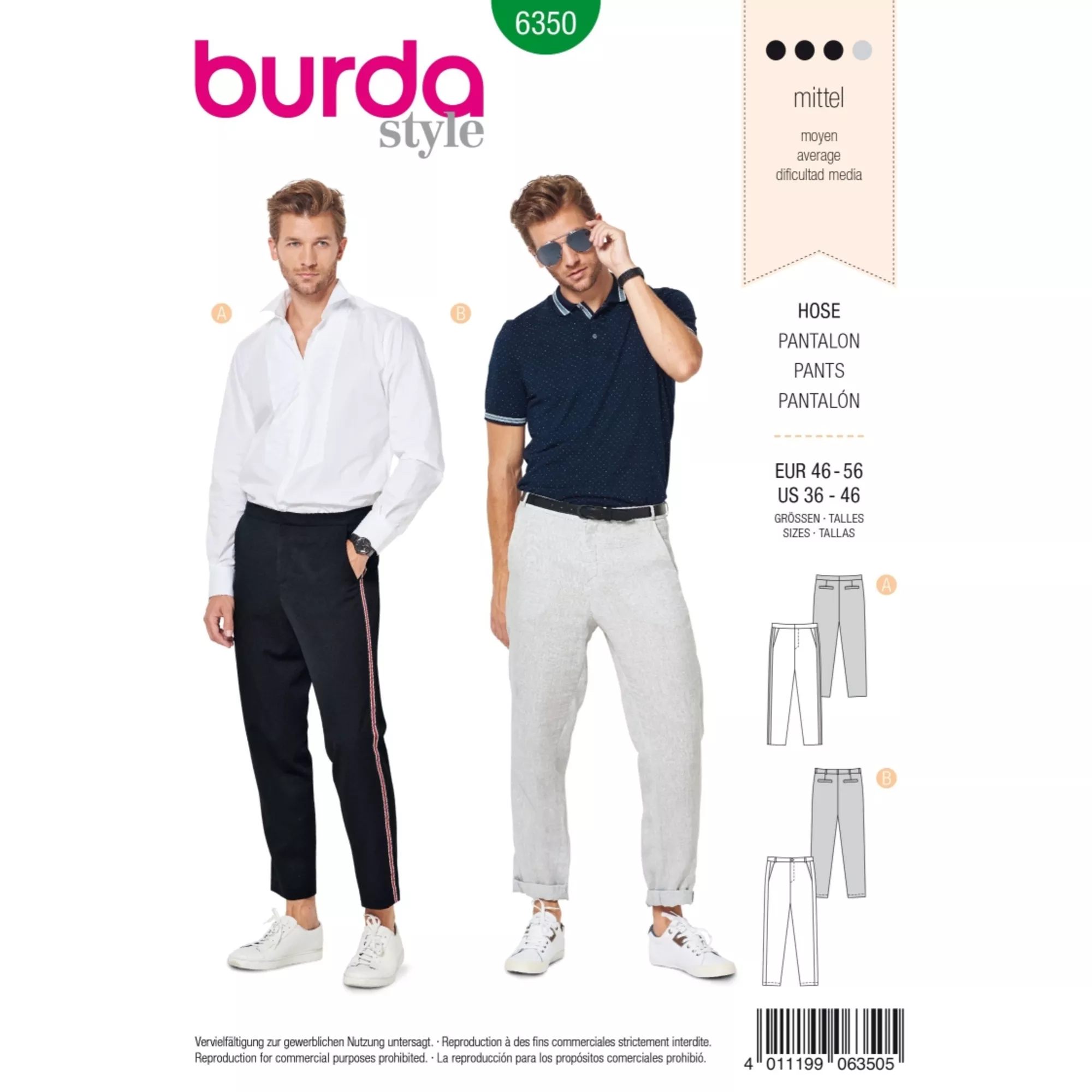 Burda Schnittmuster, Hose