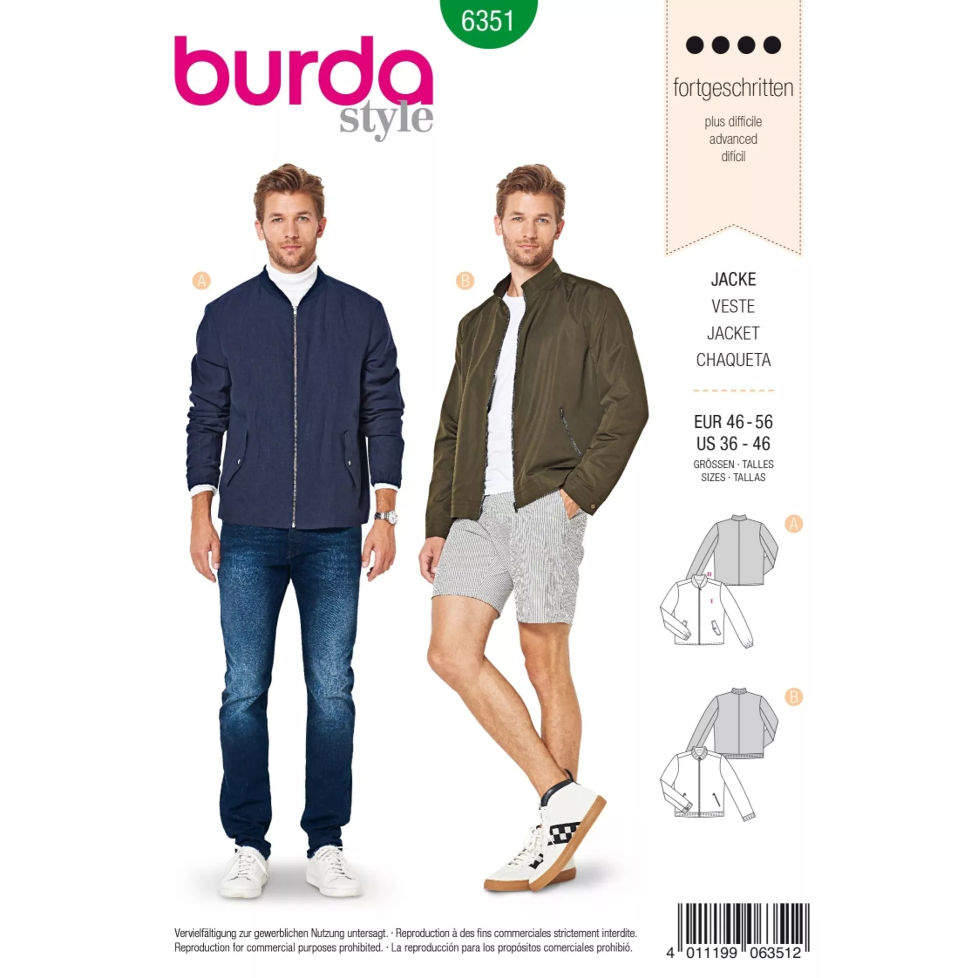 Burda Schnittmuster, Jacke