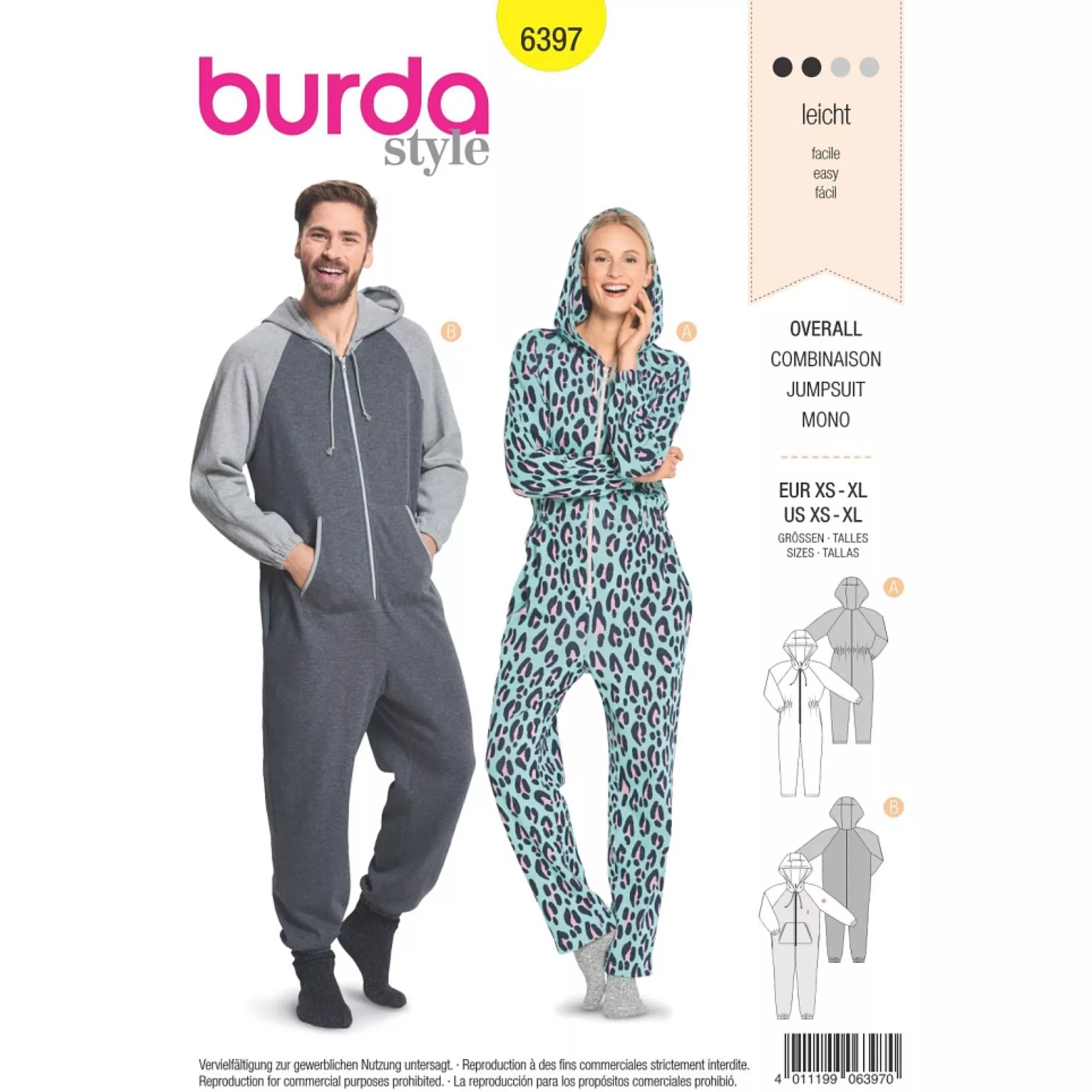 Burda Schnittmuster, Overall