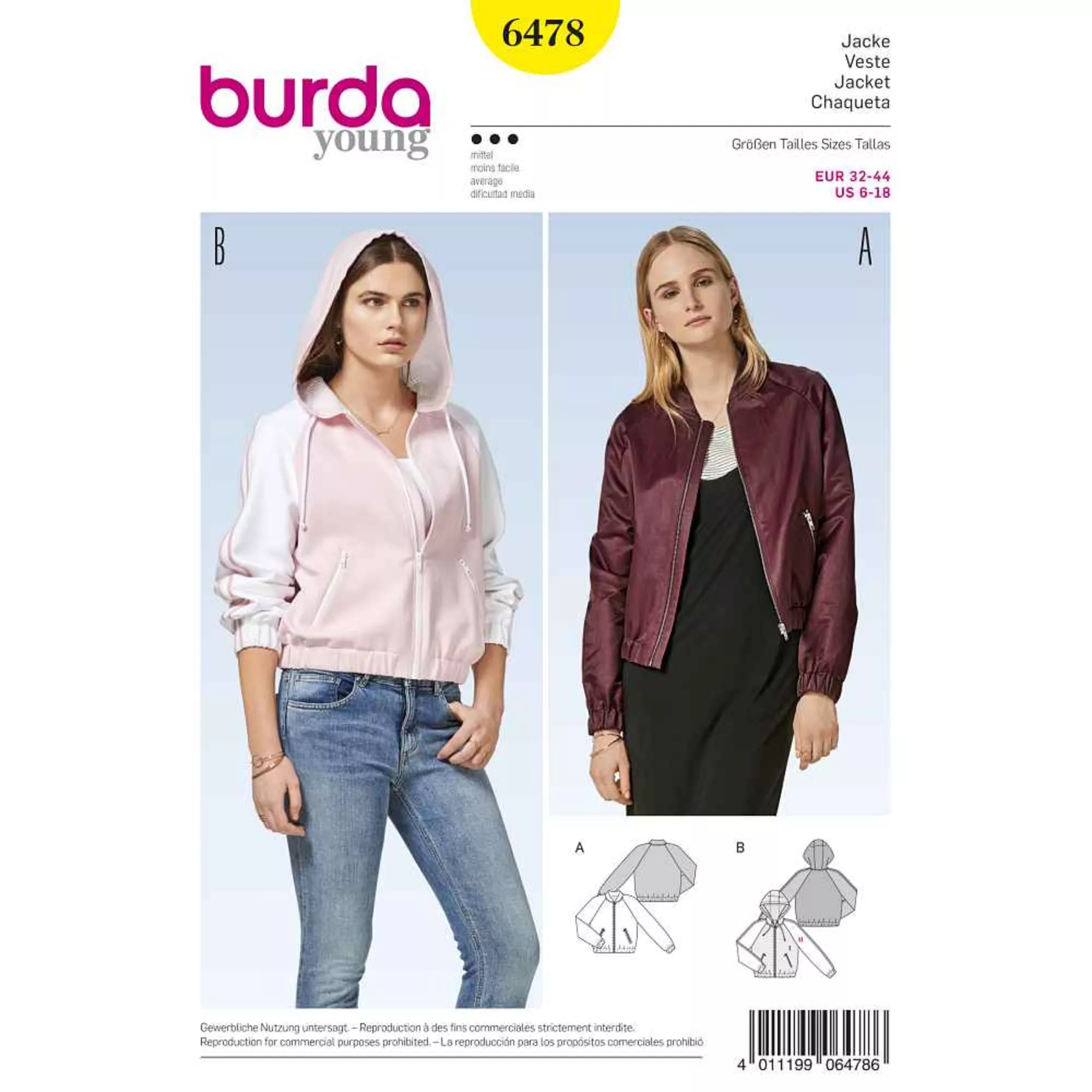 Burda Schnittmuster, Jacke