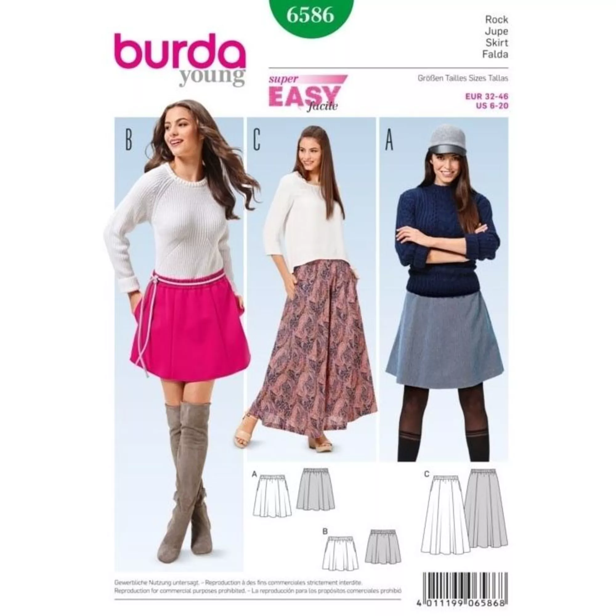 Burda Schnittmuster, Rock