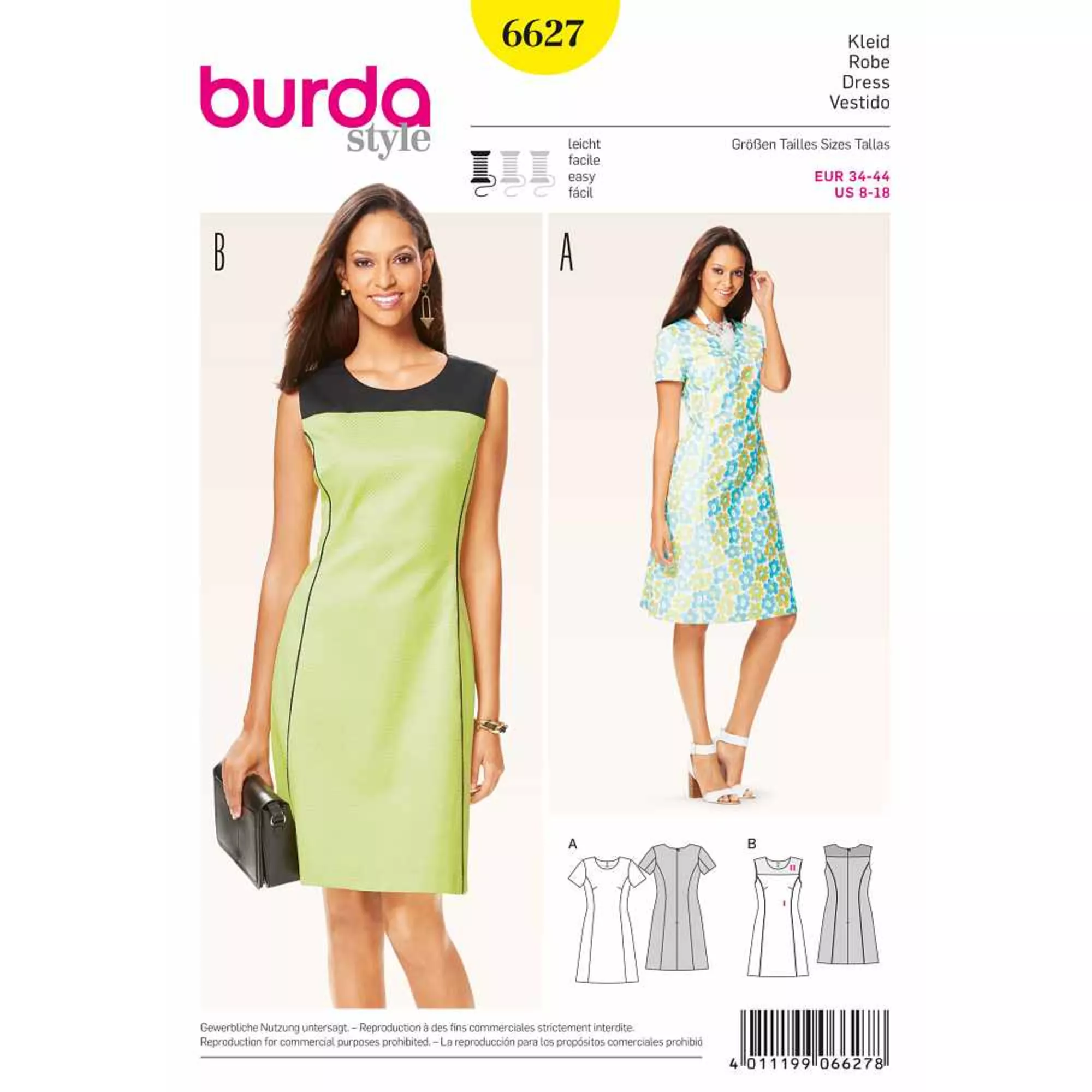 Burda Schnittmuster, Kleid