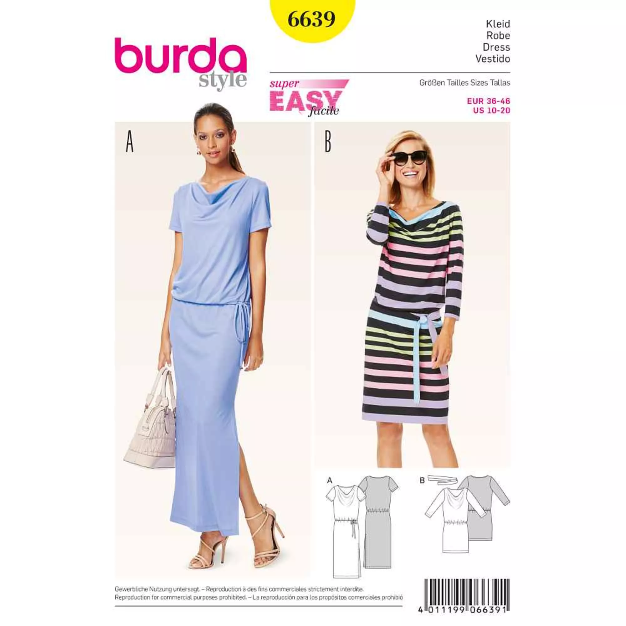Burda Schnittmuster, Kleid