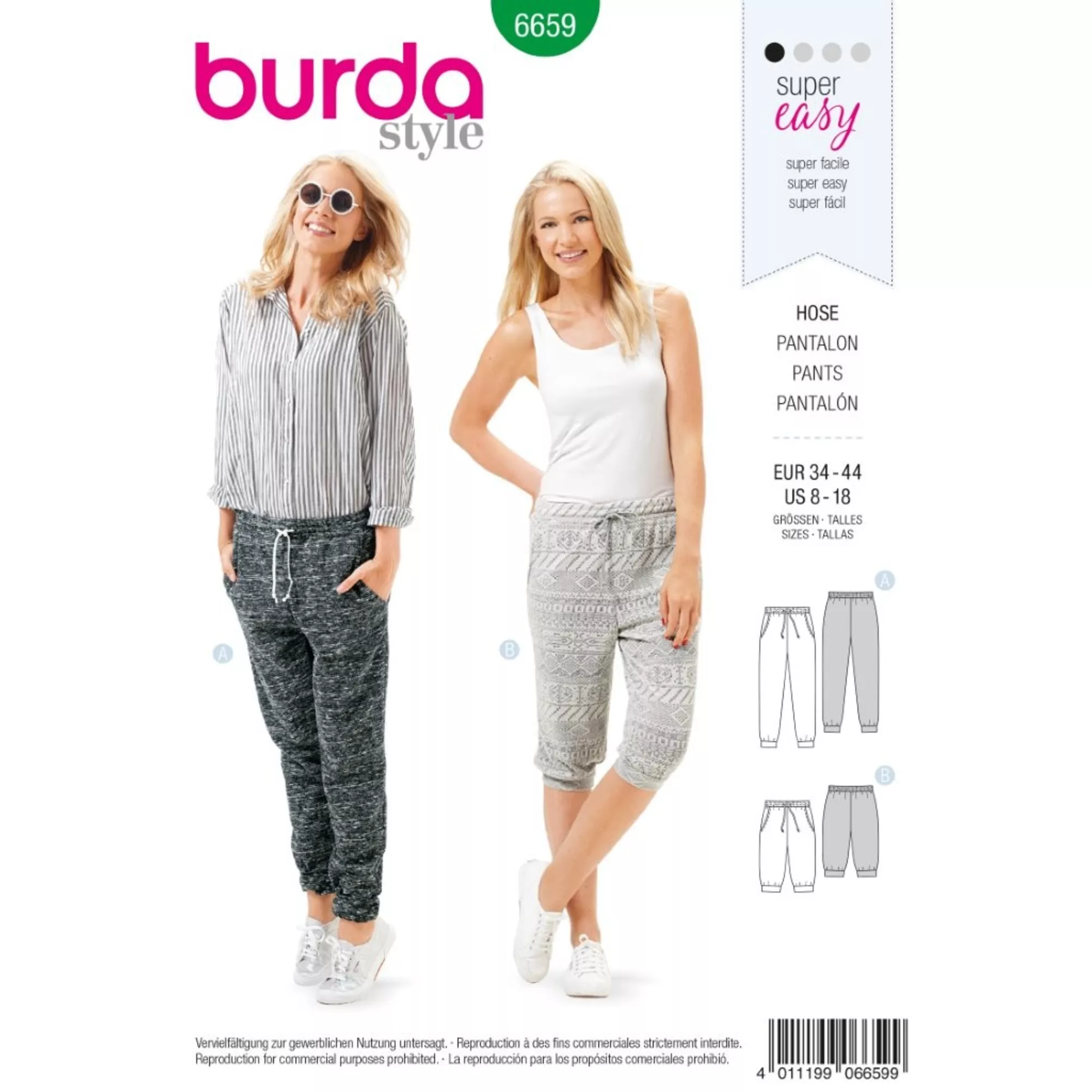 Burda Schnittmuster, Hose