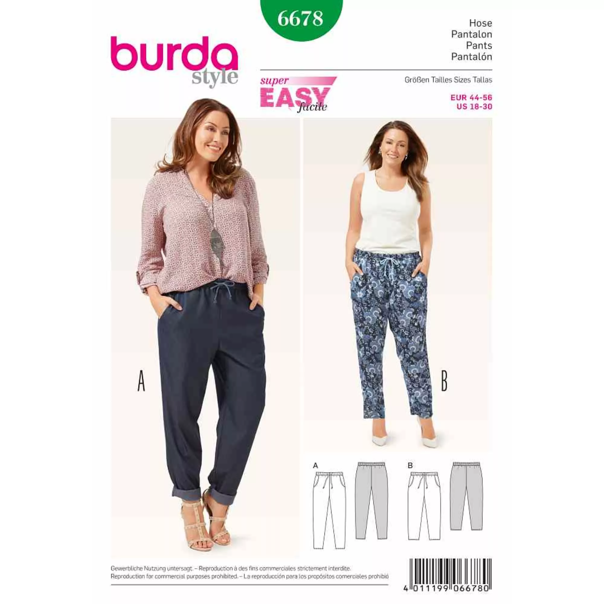 Burda Schnittmuster, Hose