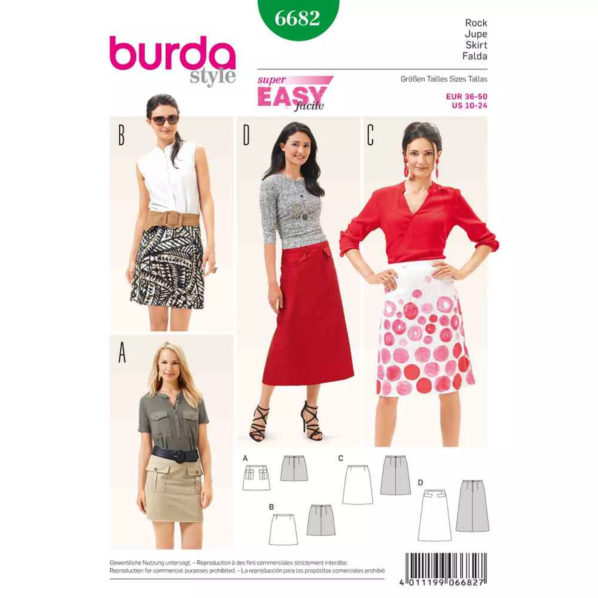 Burda Schnittmuster, Rock