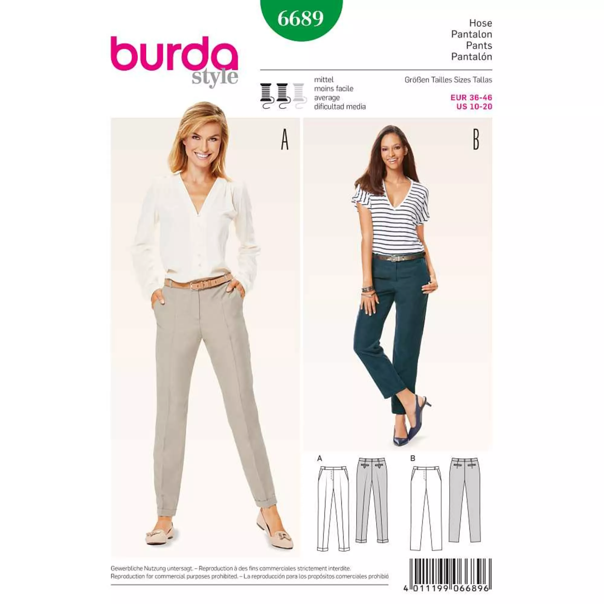 Burda Schnittmuster, Hose