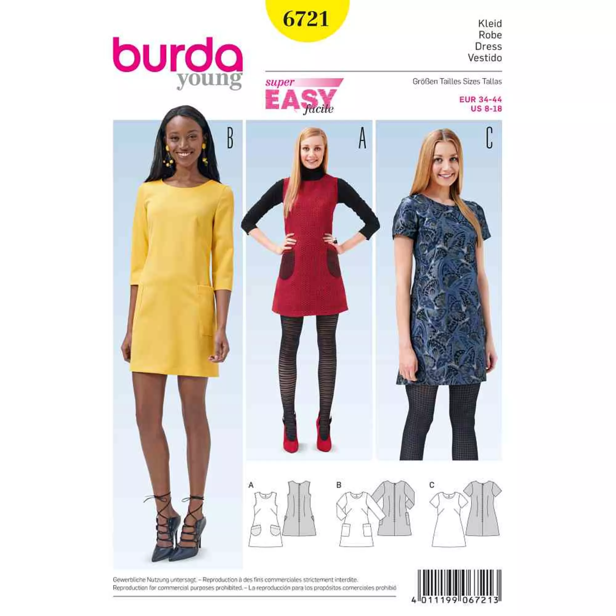 Burda Schnittmuster, Kleid
