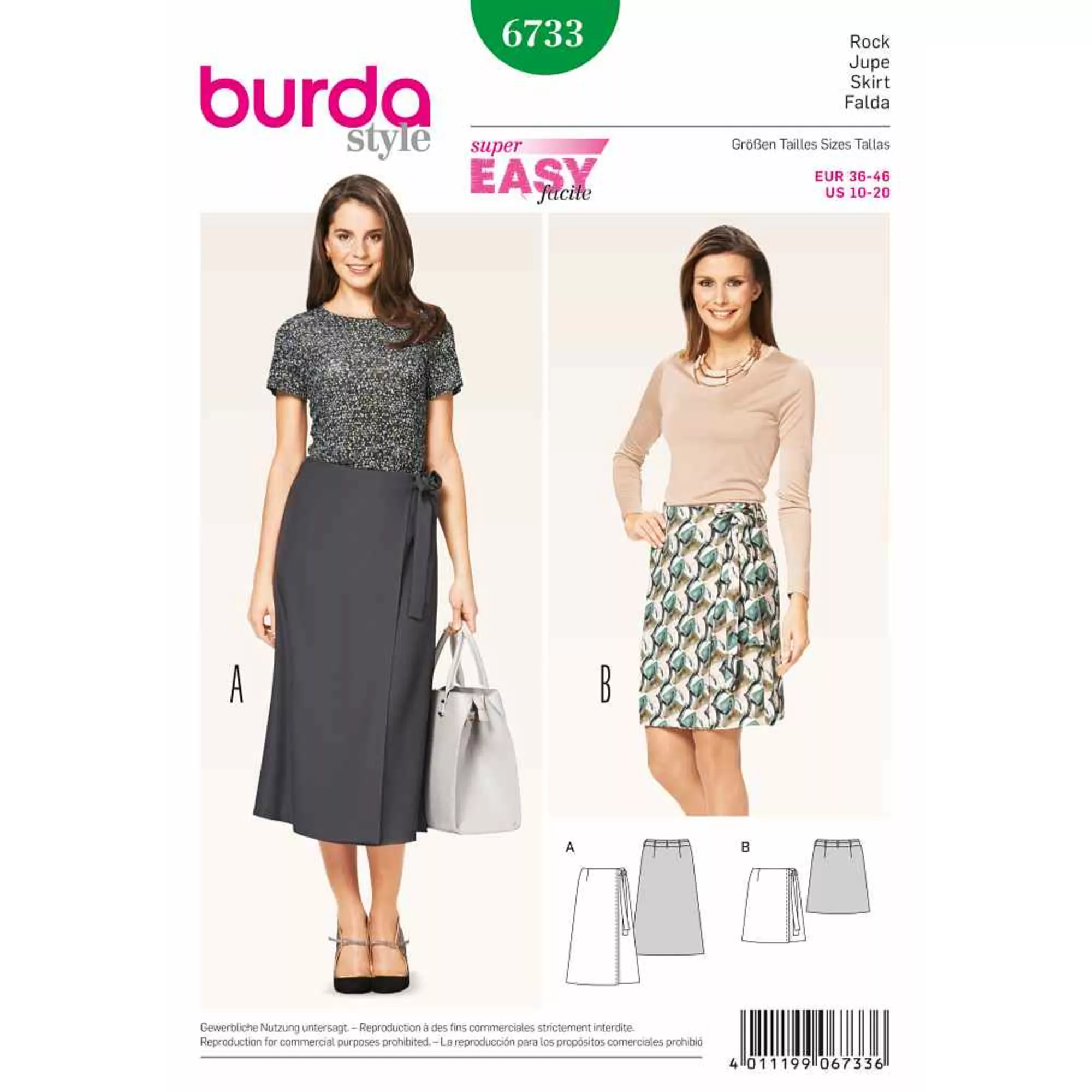 Burda Schnittmuster, Rock