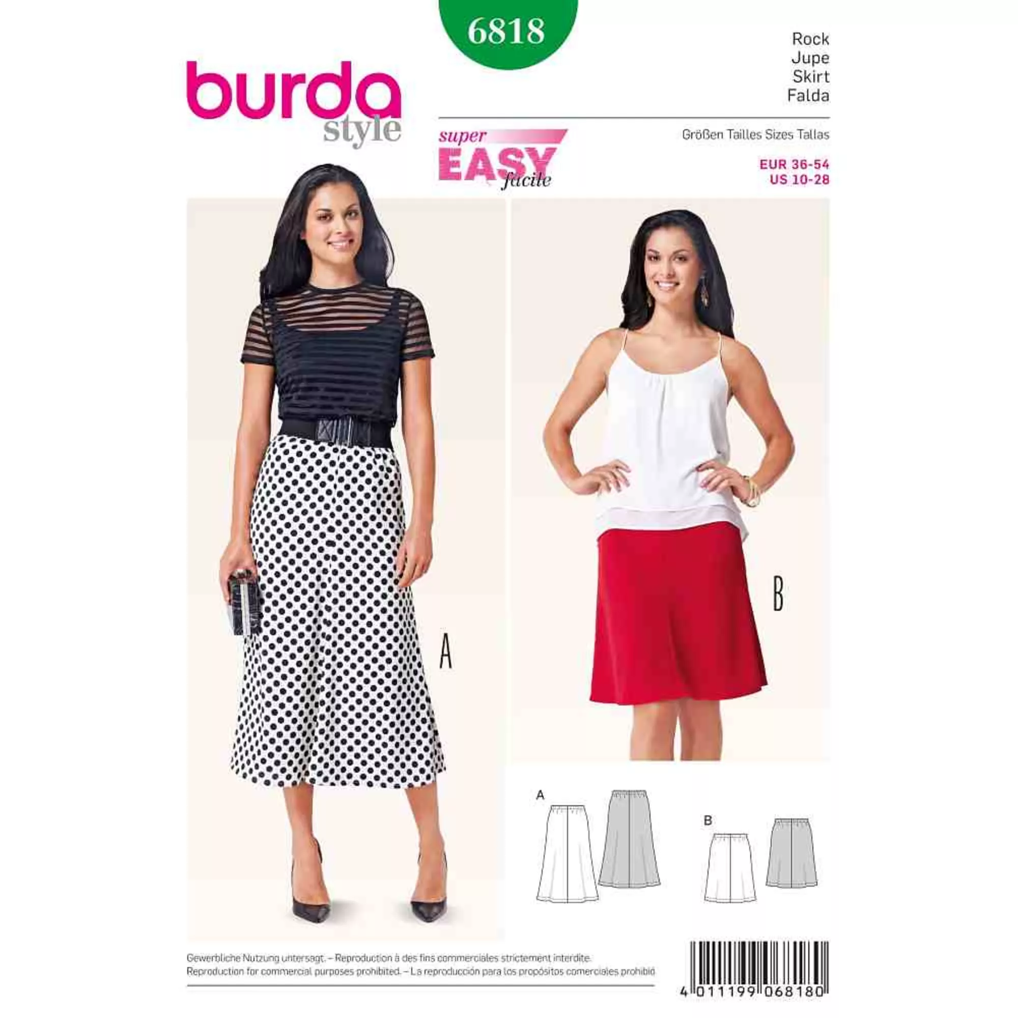 Burda Schnittmuster, Rock
