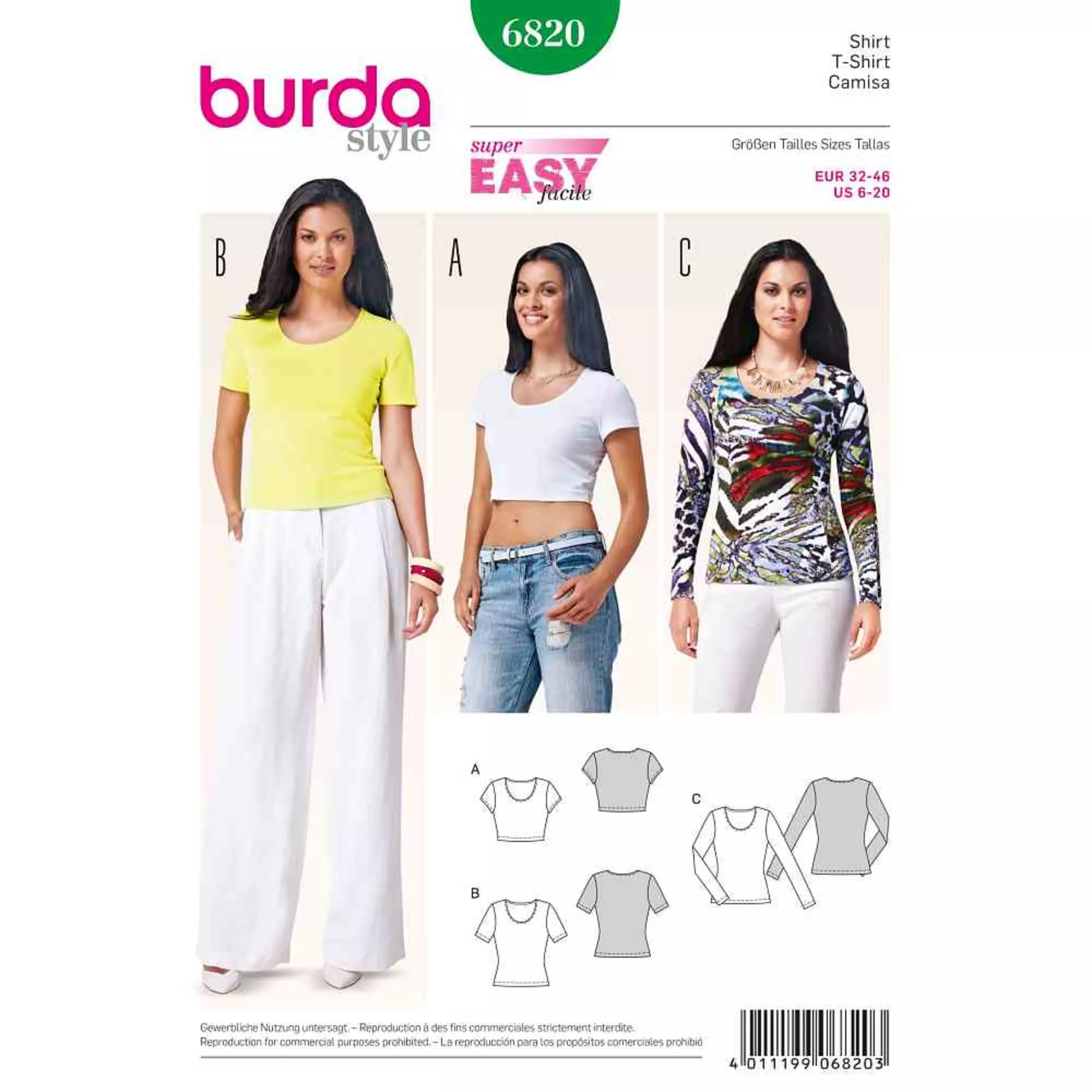 Burda Schnittmuster, Shirt