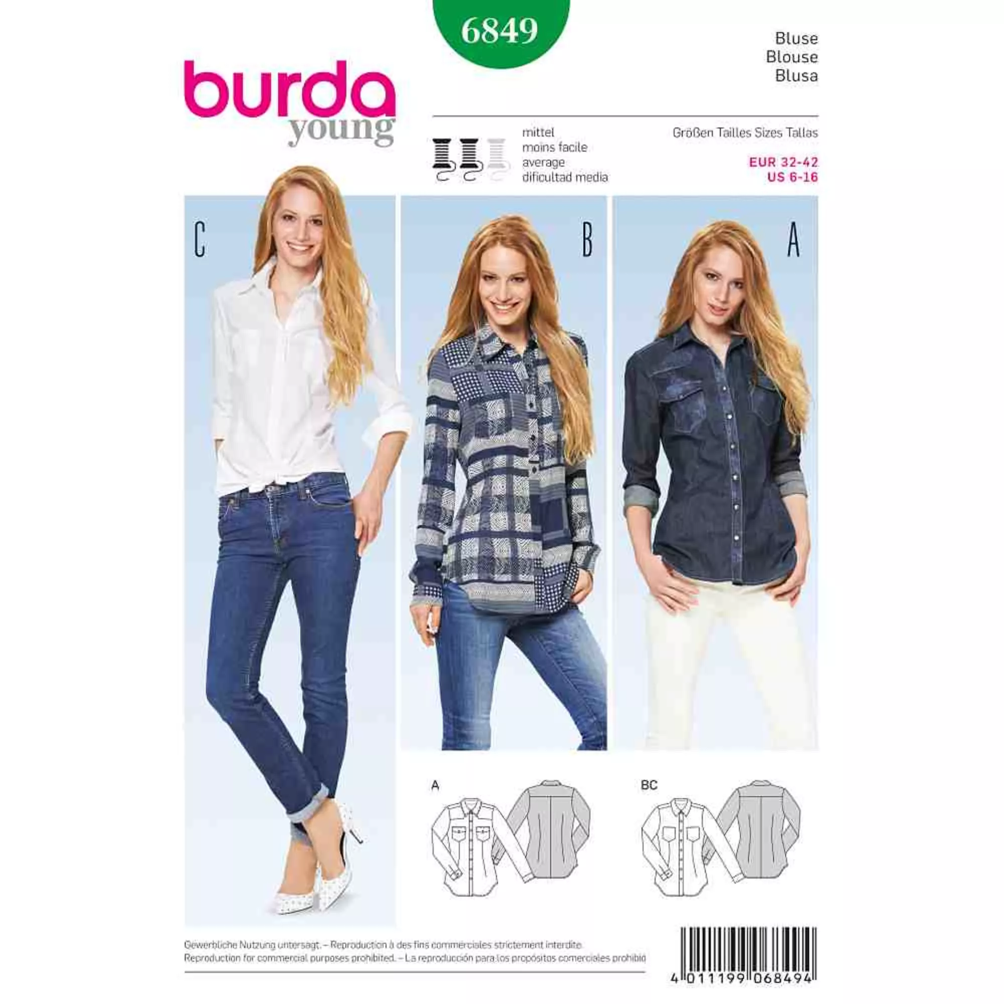 Burda Schnittmuster, Bluse