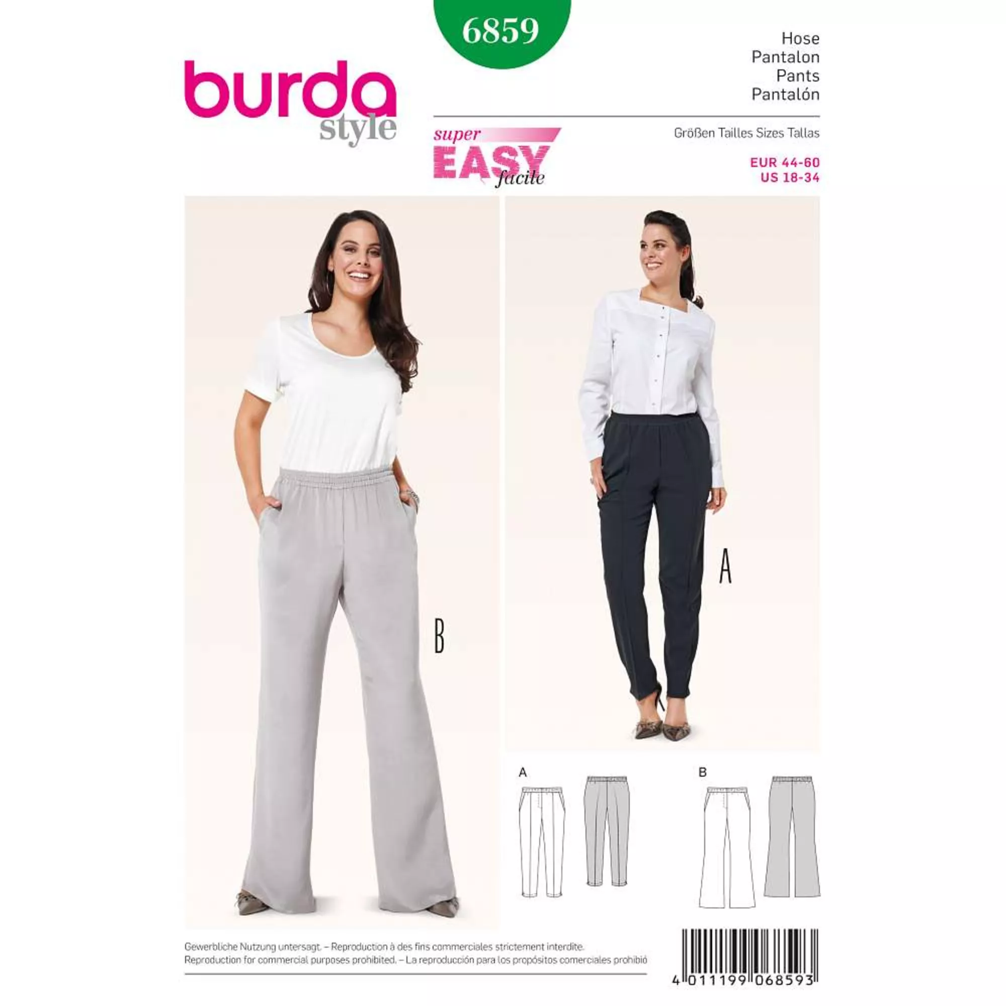 Burda Schnittmuster, Hose