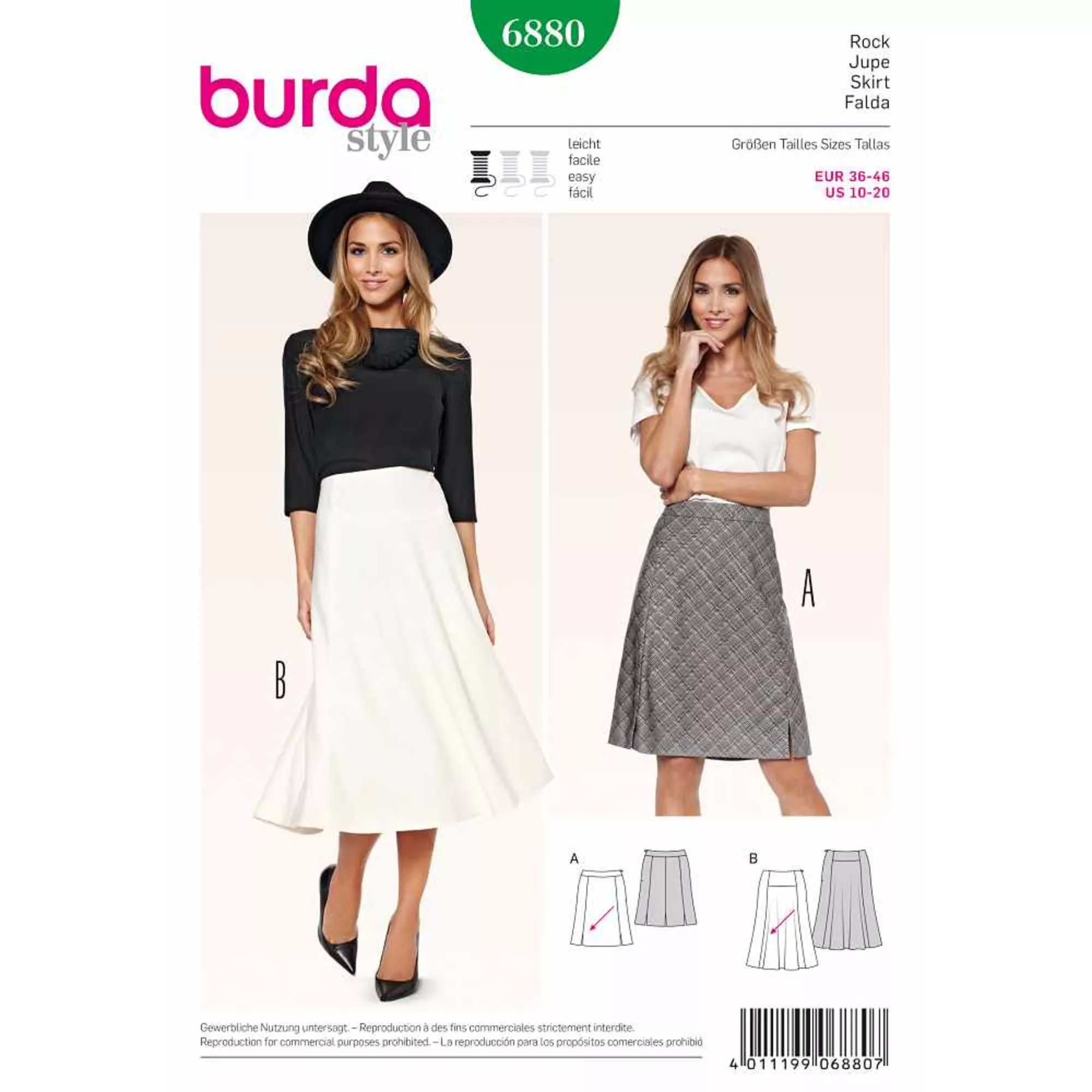 Burda Schnittmuster, Rock