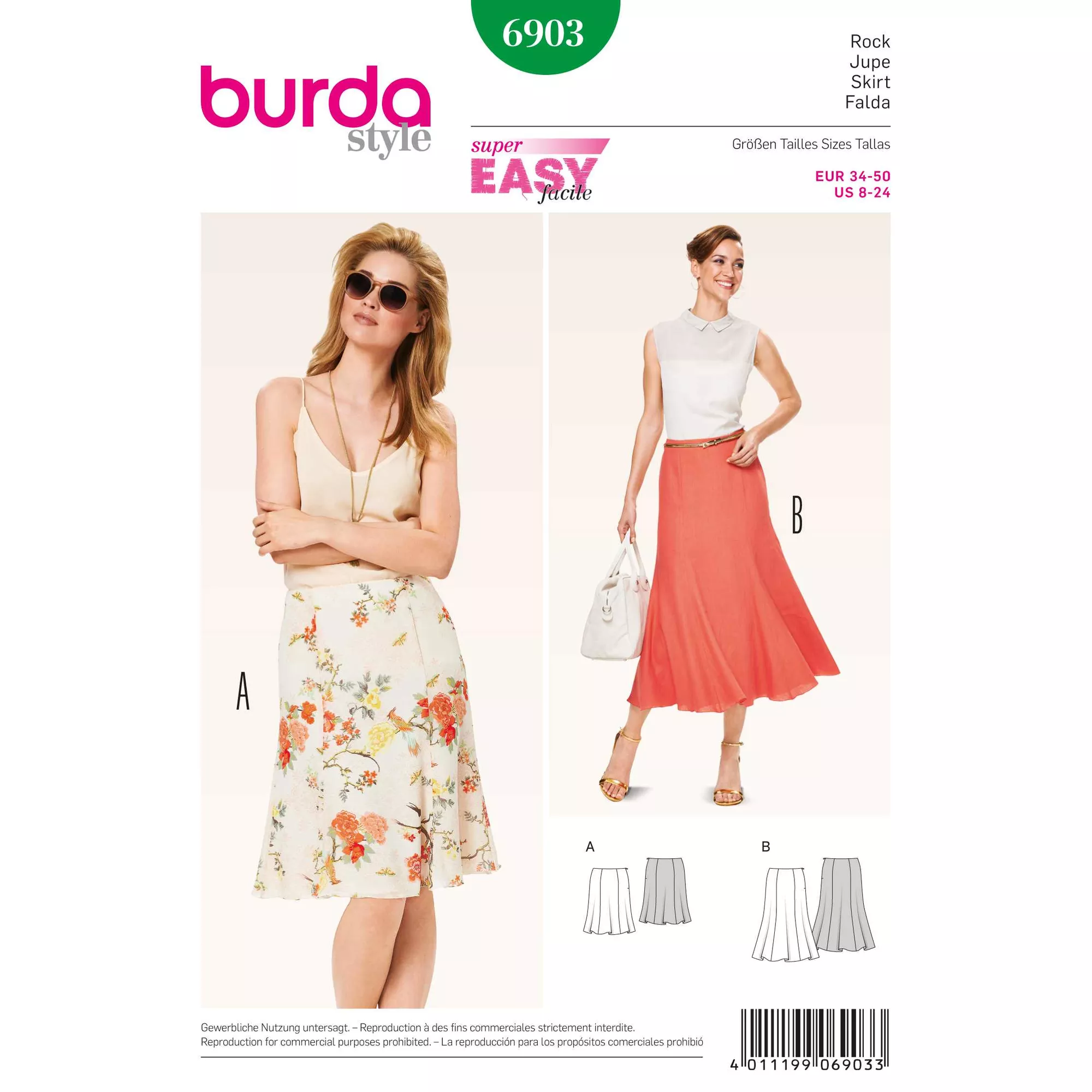 Burda Schnittmuster, Rock