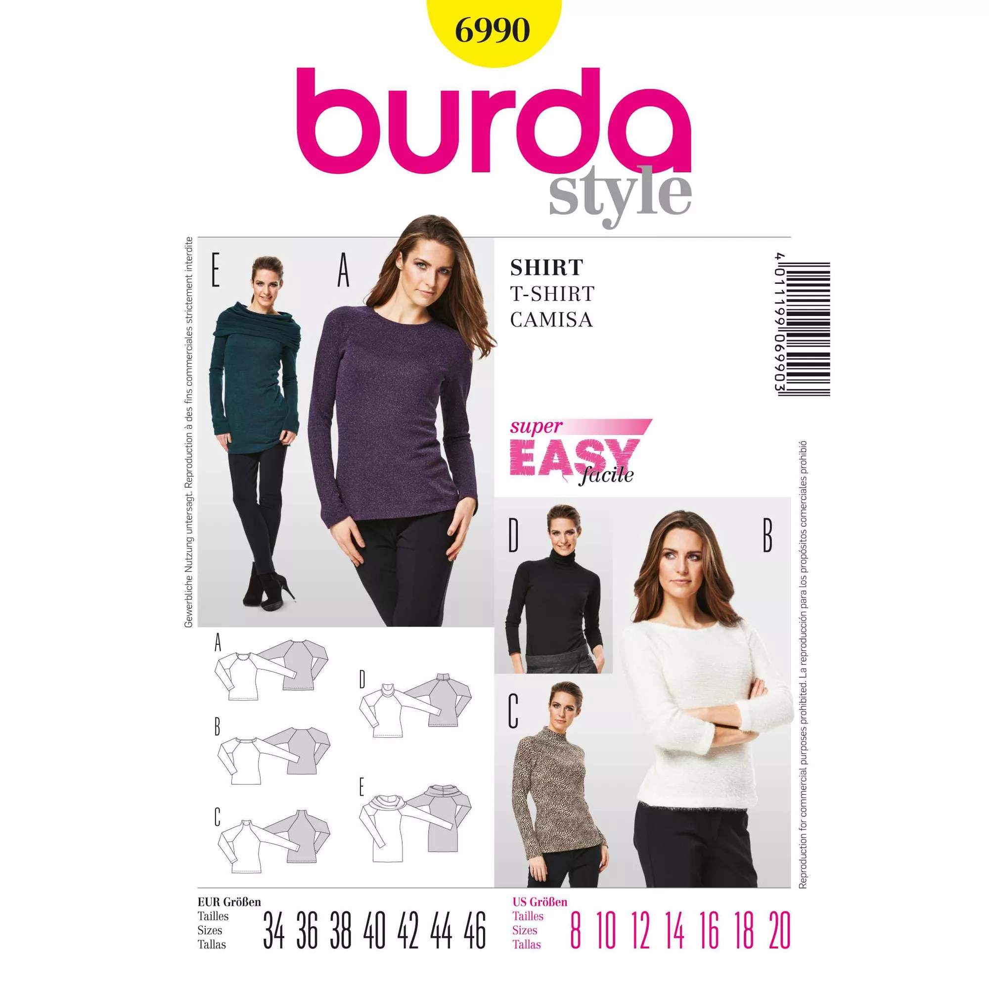 Burda Schnittmuster, Shirt