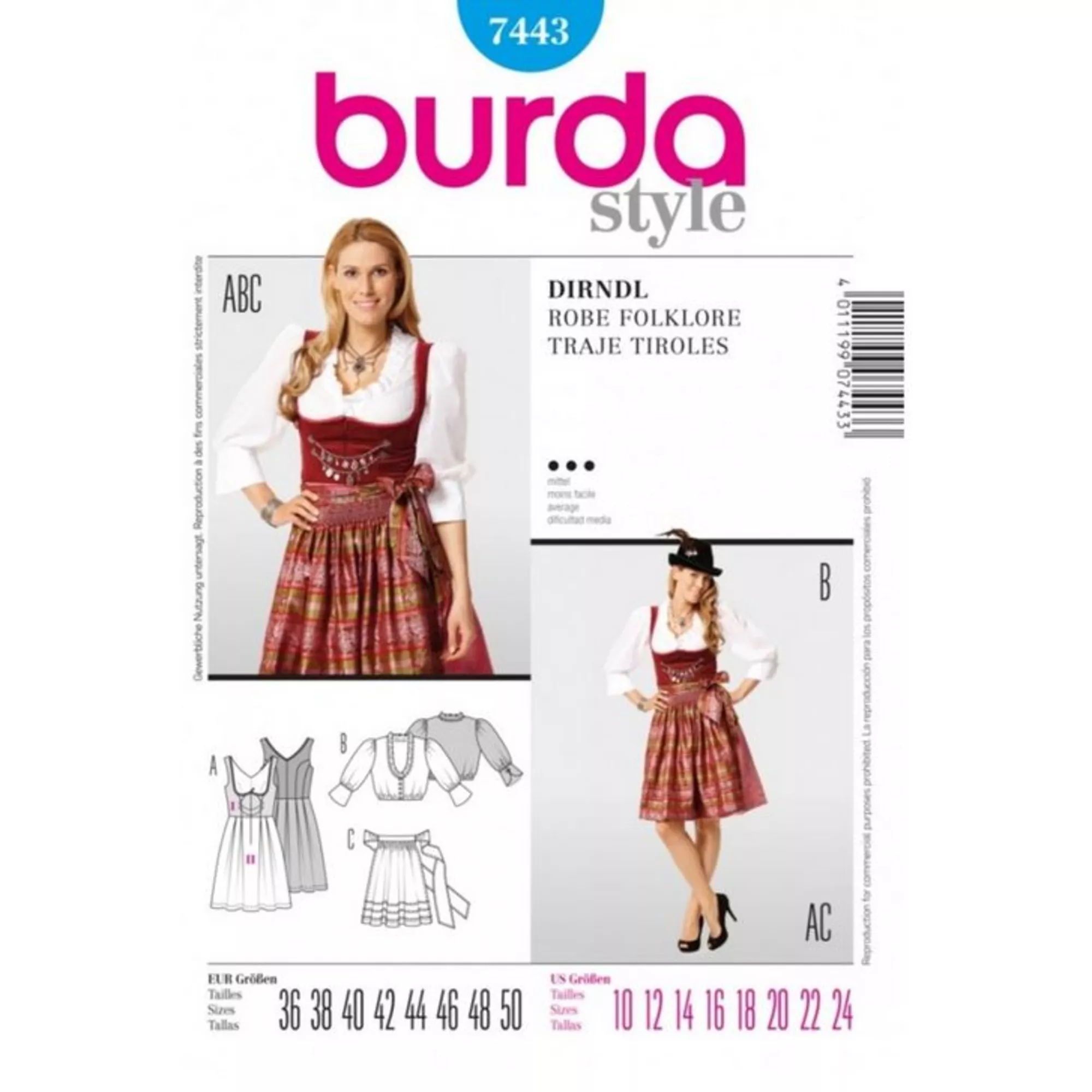Burda Schnittmuster, Dirndl