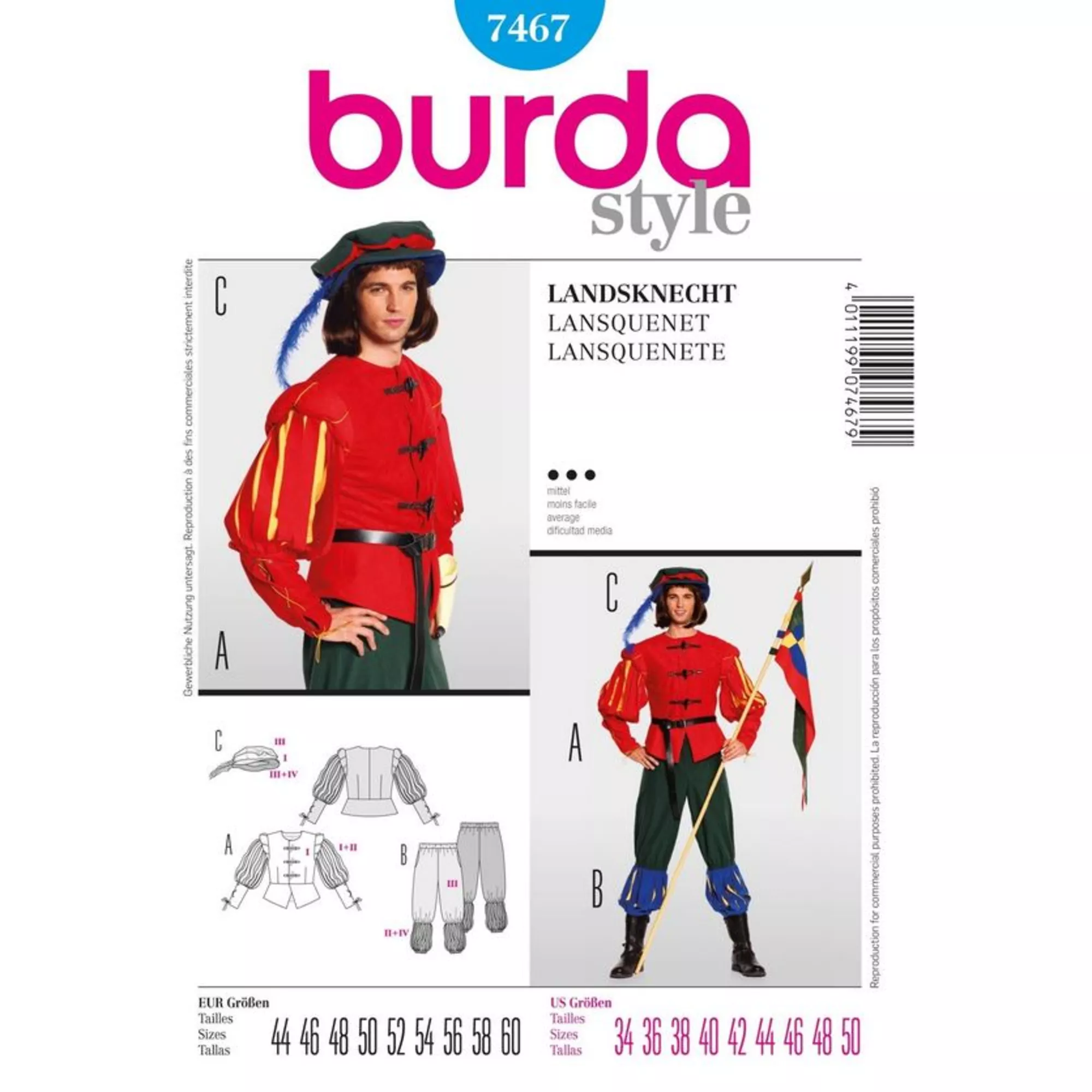 Burda Schnittmuster, Landsknecht