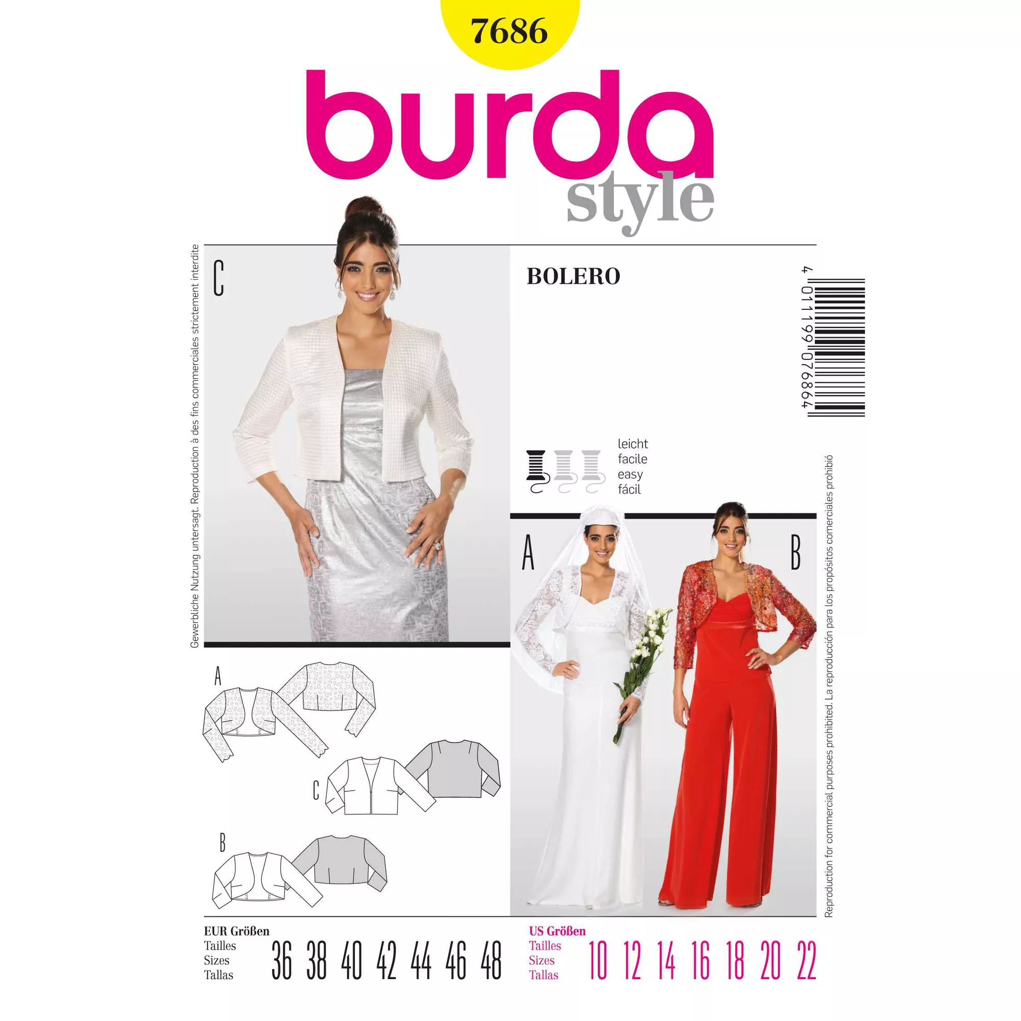 Burda Schnittmuster, Bolero