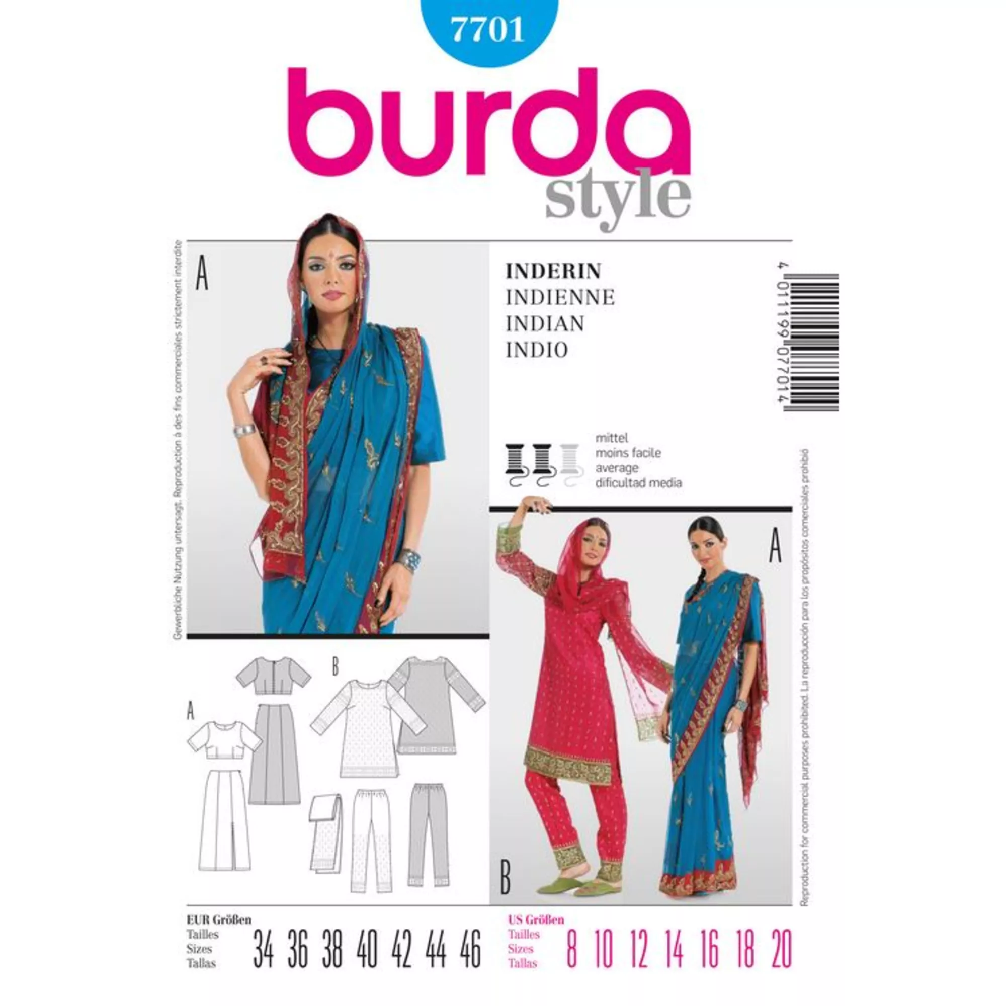 Burda Schnittmuster, Inderin