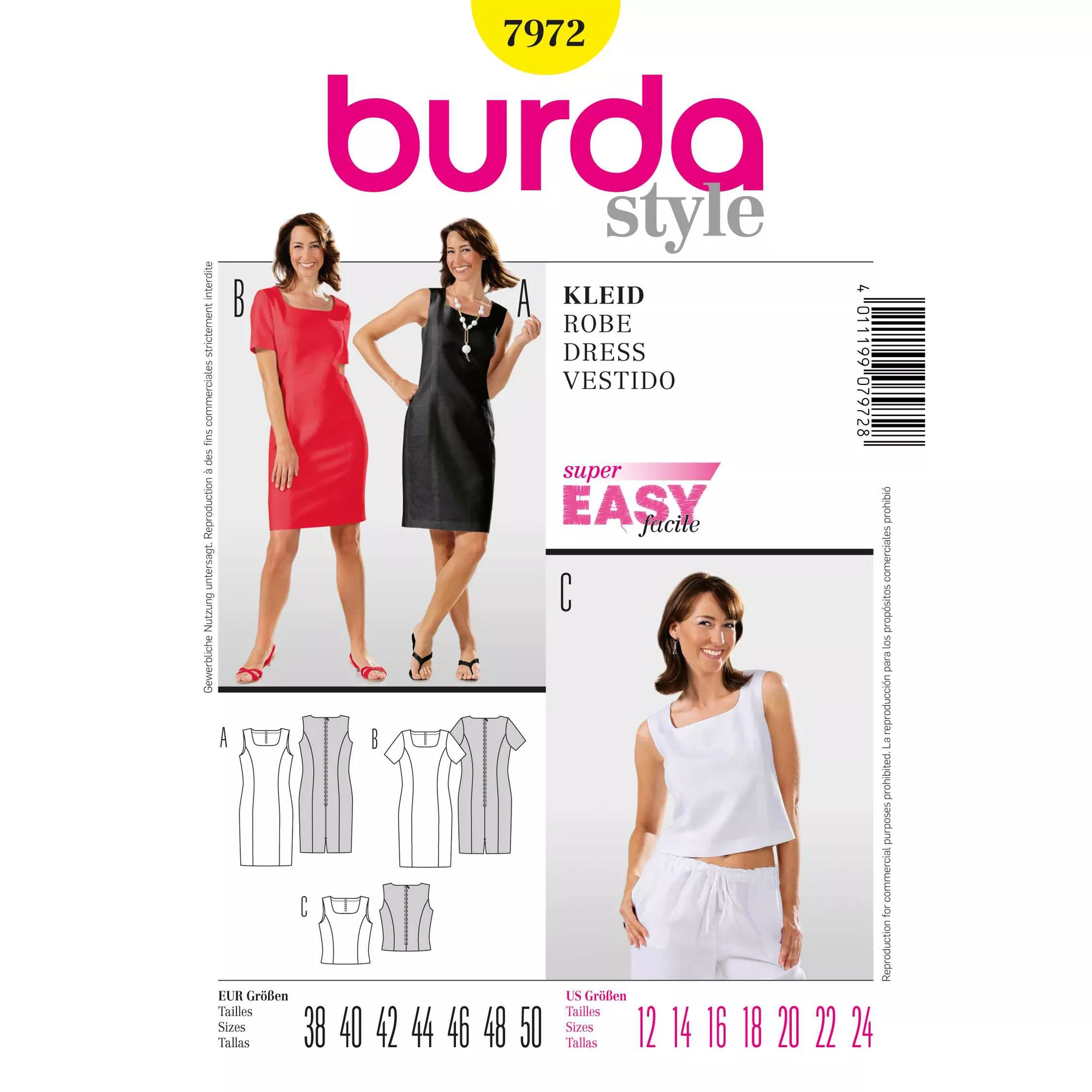 Burda Schnittmuster, Kleid