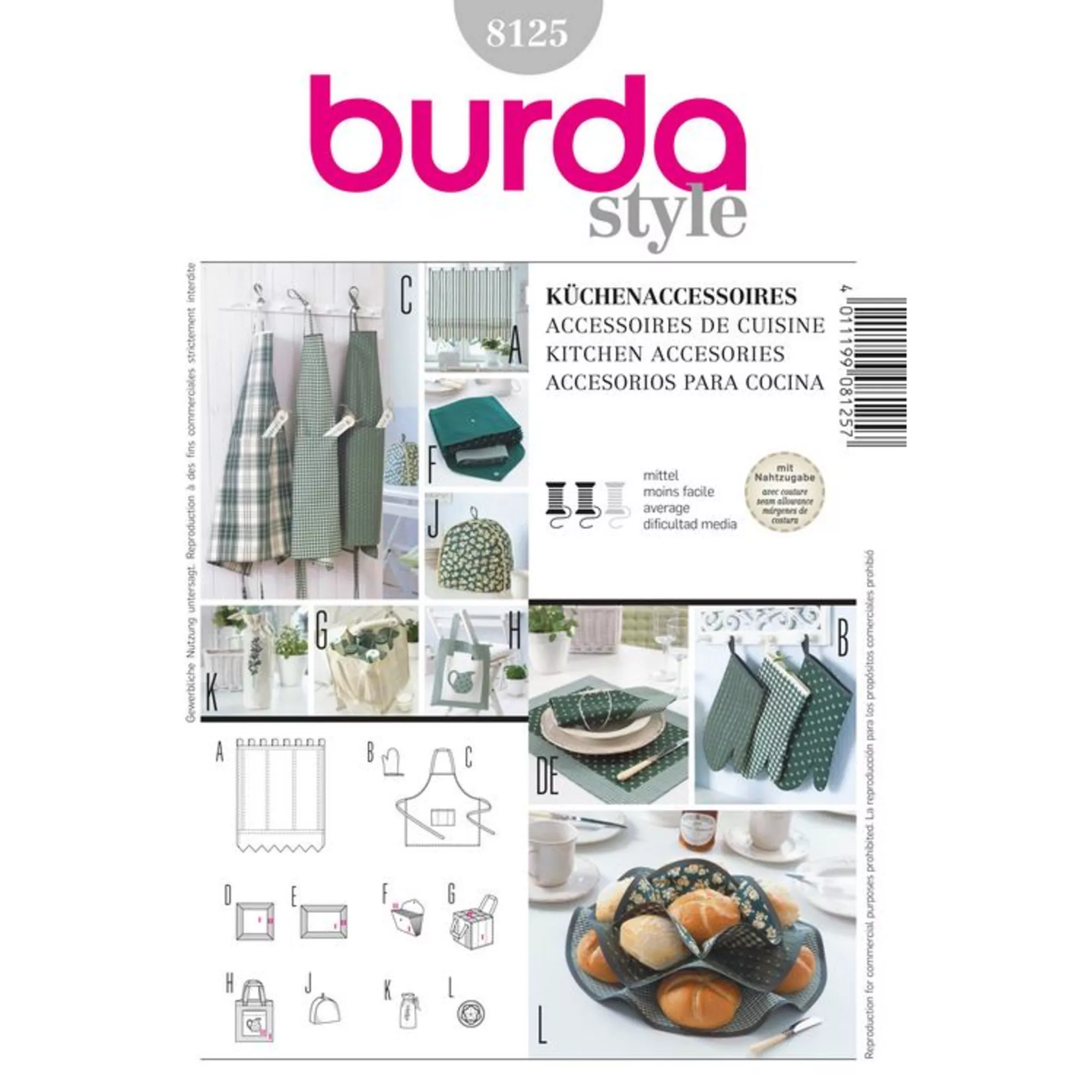 Burda Schnittmuster, Küchendekoration