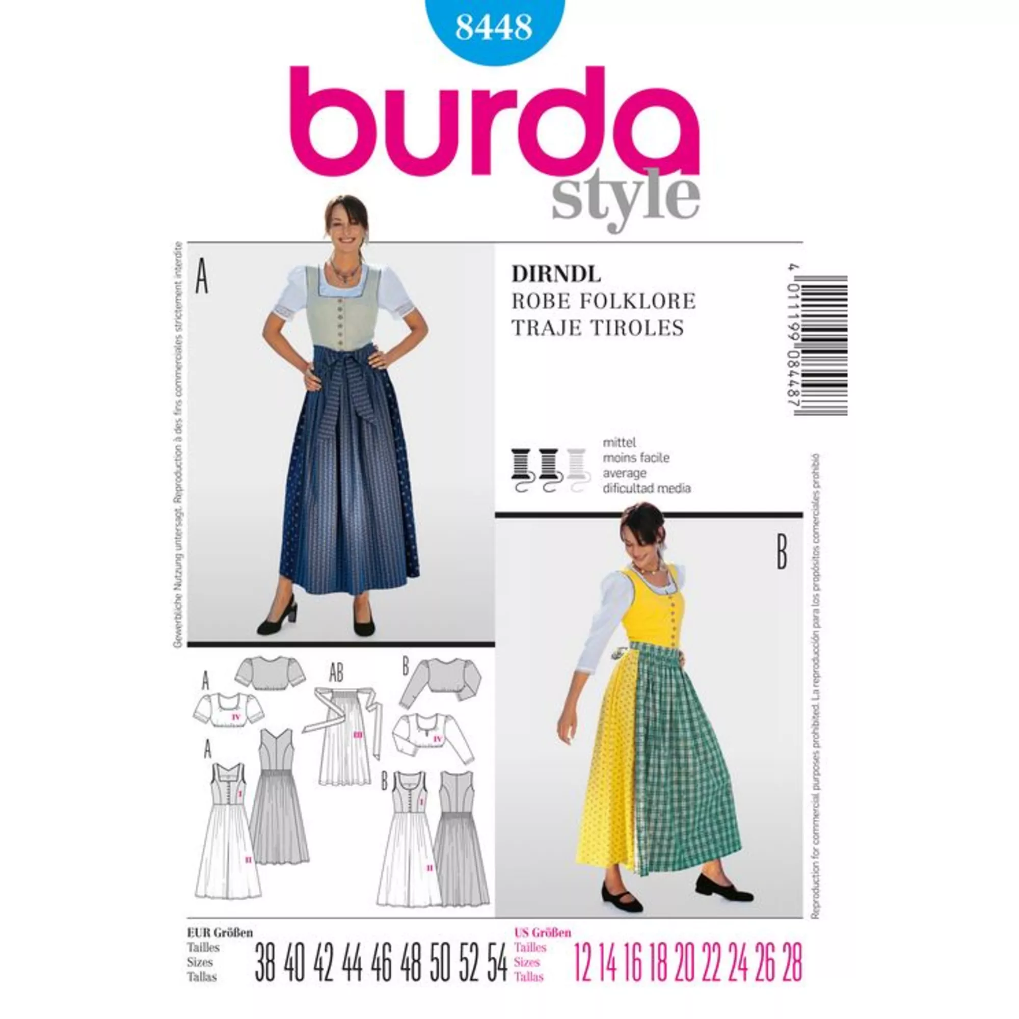 Burda Schnittmuster, Dirndl