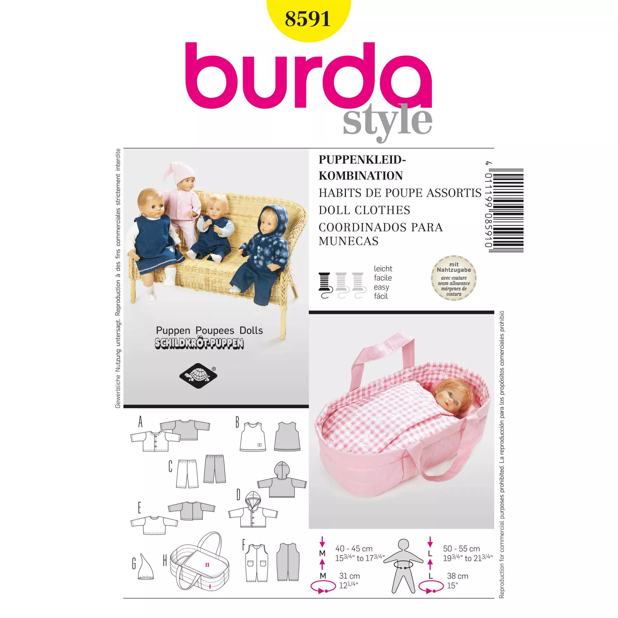Burda Schnittmuster, Puppenkleider