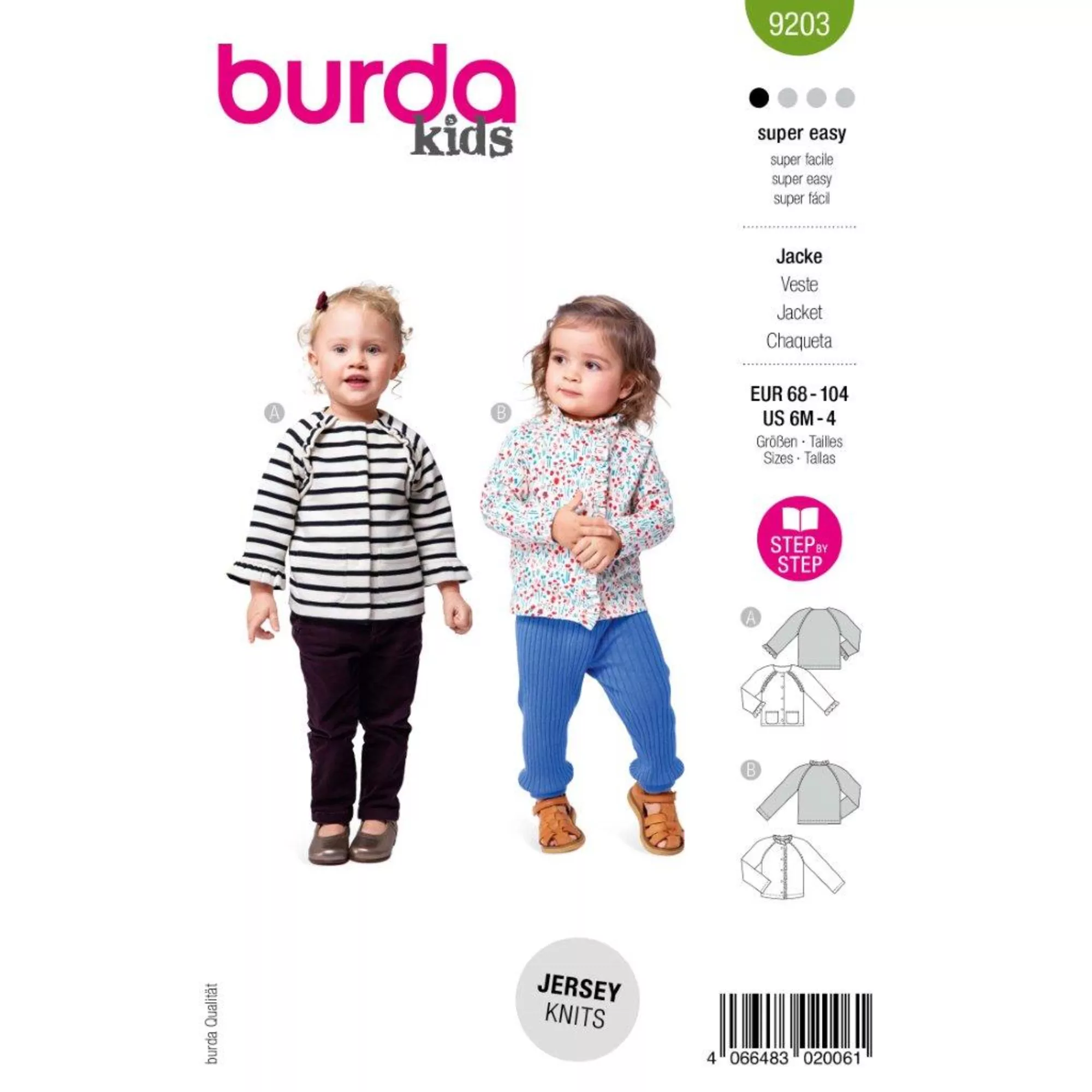 Burda Schnittmuster, Kinderjacke