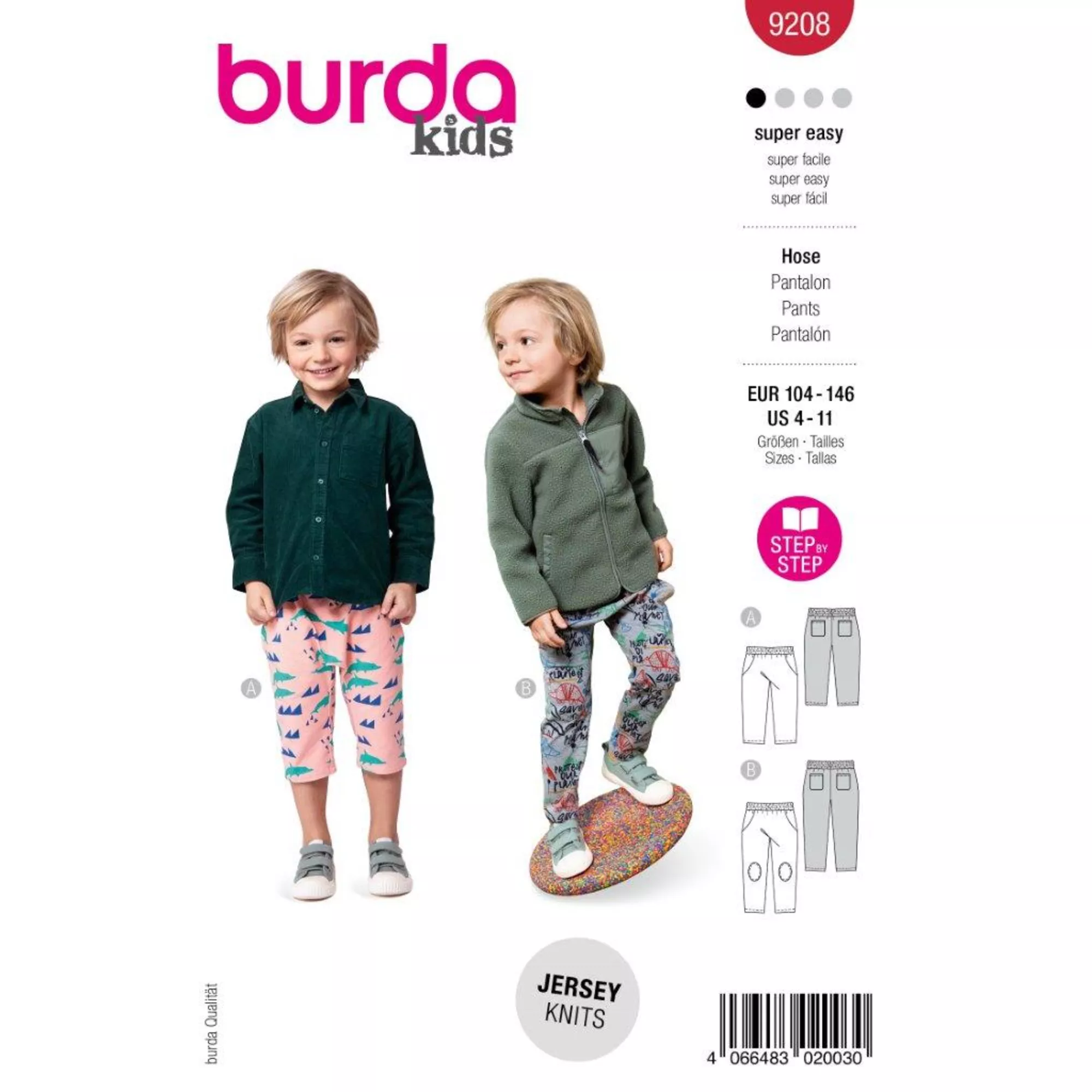 Burda Schnittmuster, Kinder Jogginghose