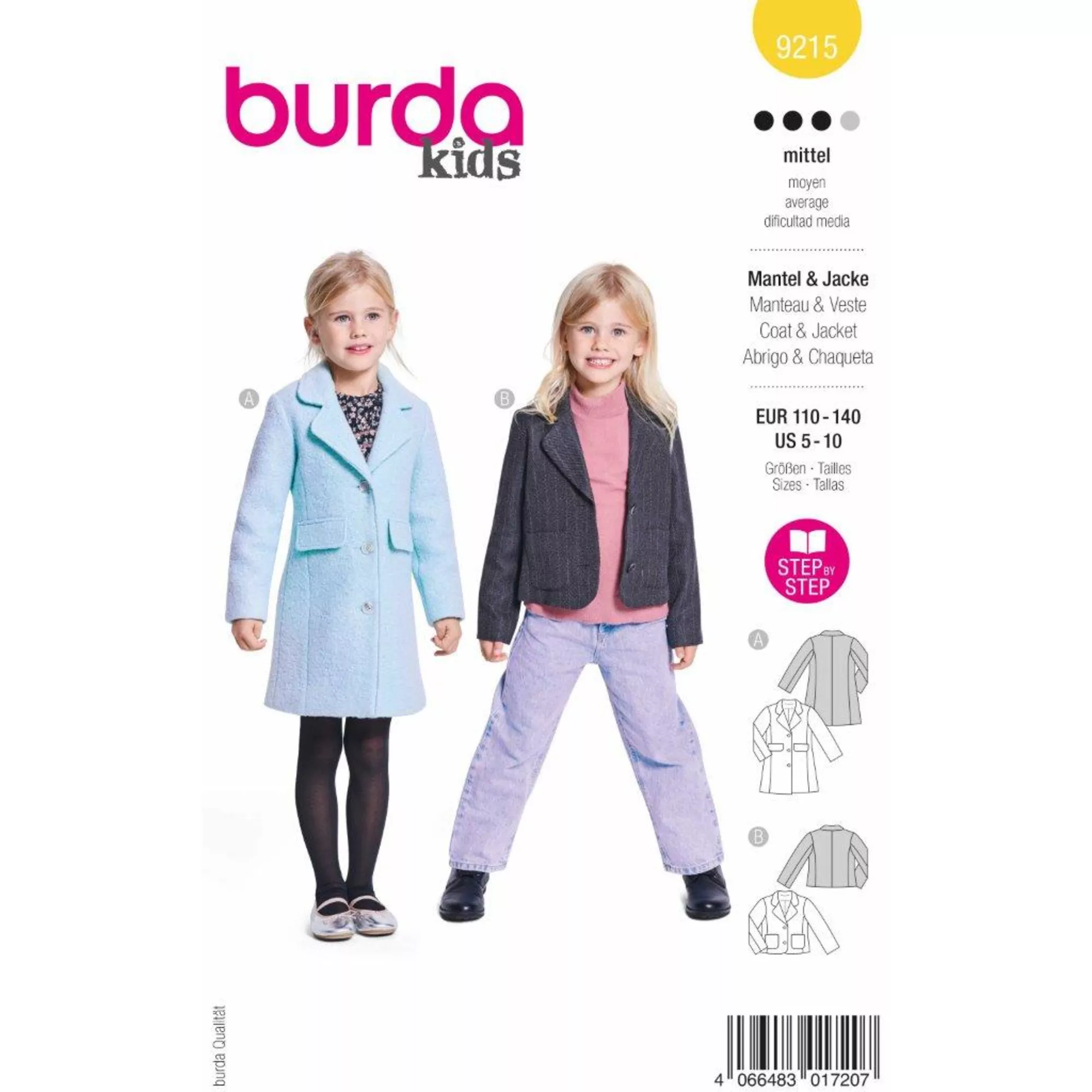 Burda Schnittmuster Jacke & Mantel