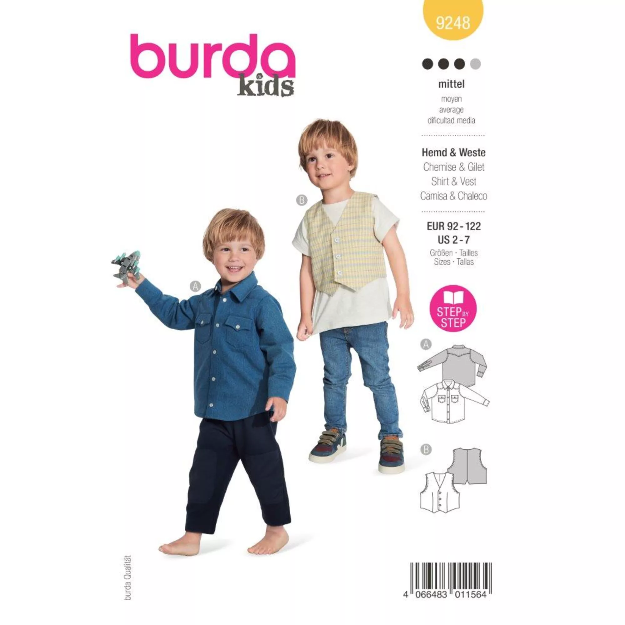 Burda Schnittmuster, Hemd & Weste