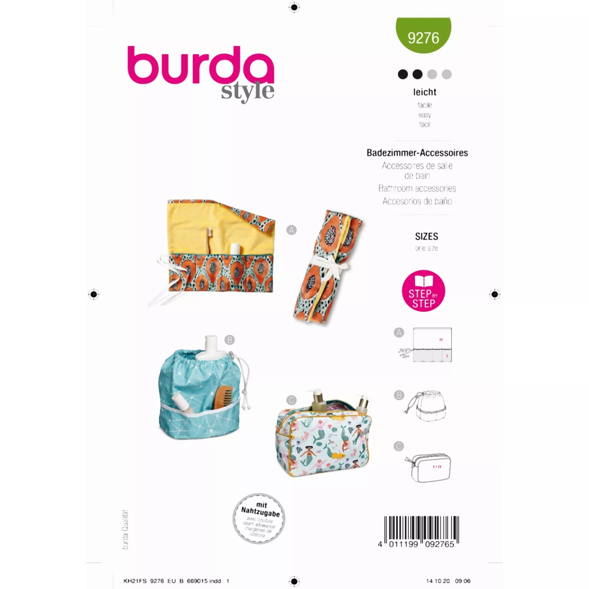Burda Schnittmuster, Badezimmeraccessoires