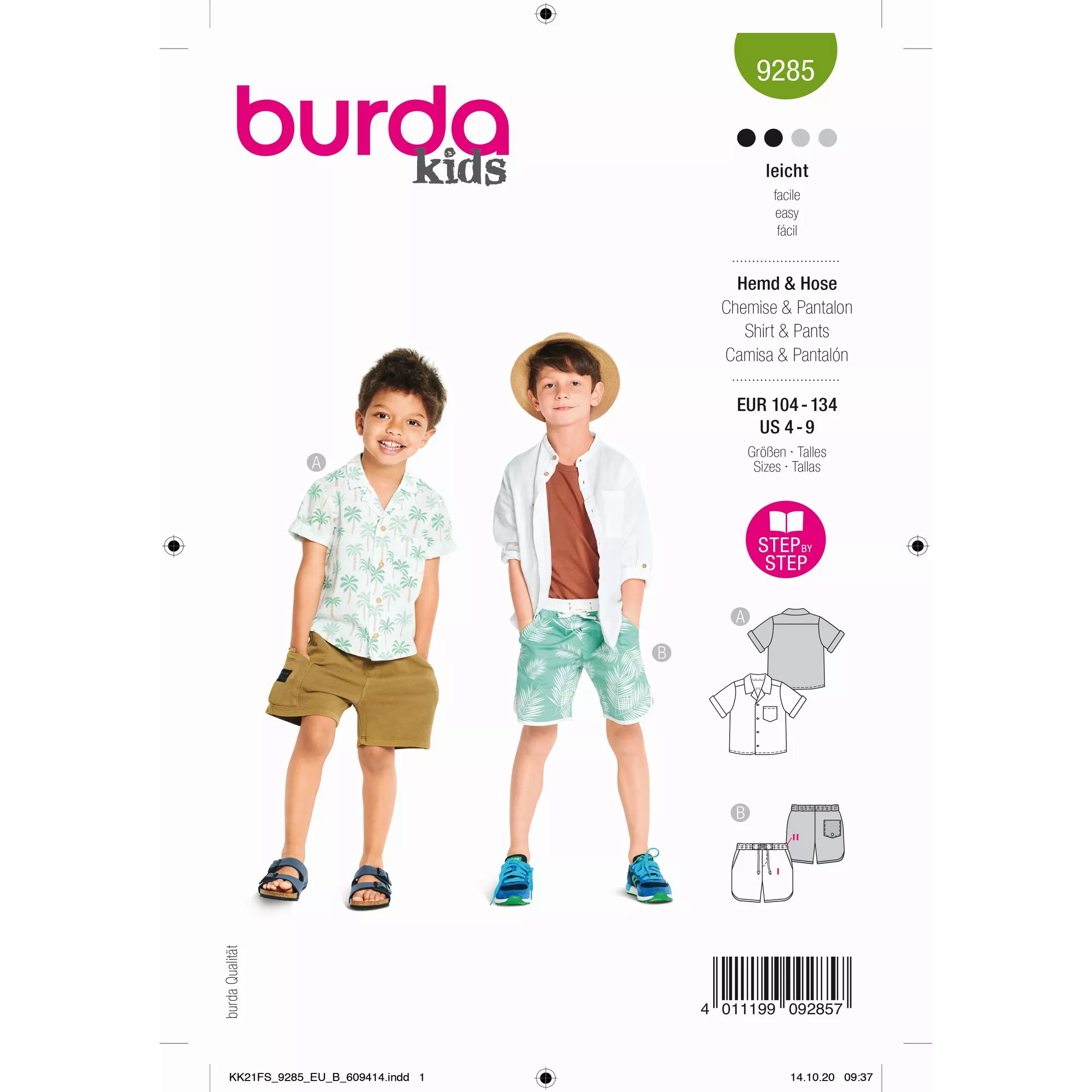 Burda Schnittmuster, Hemd + Hose