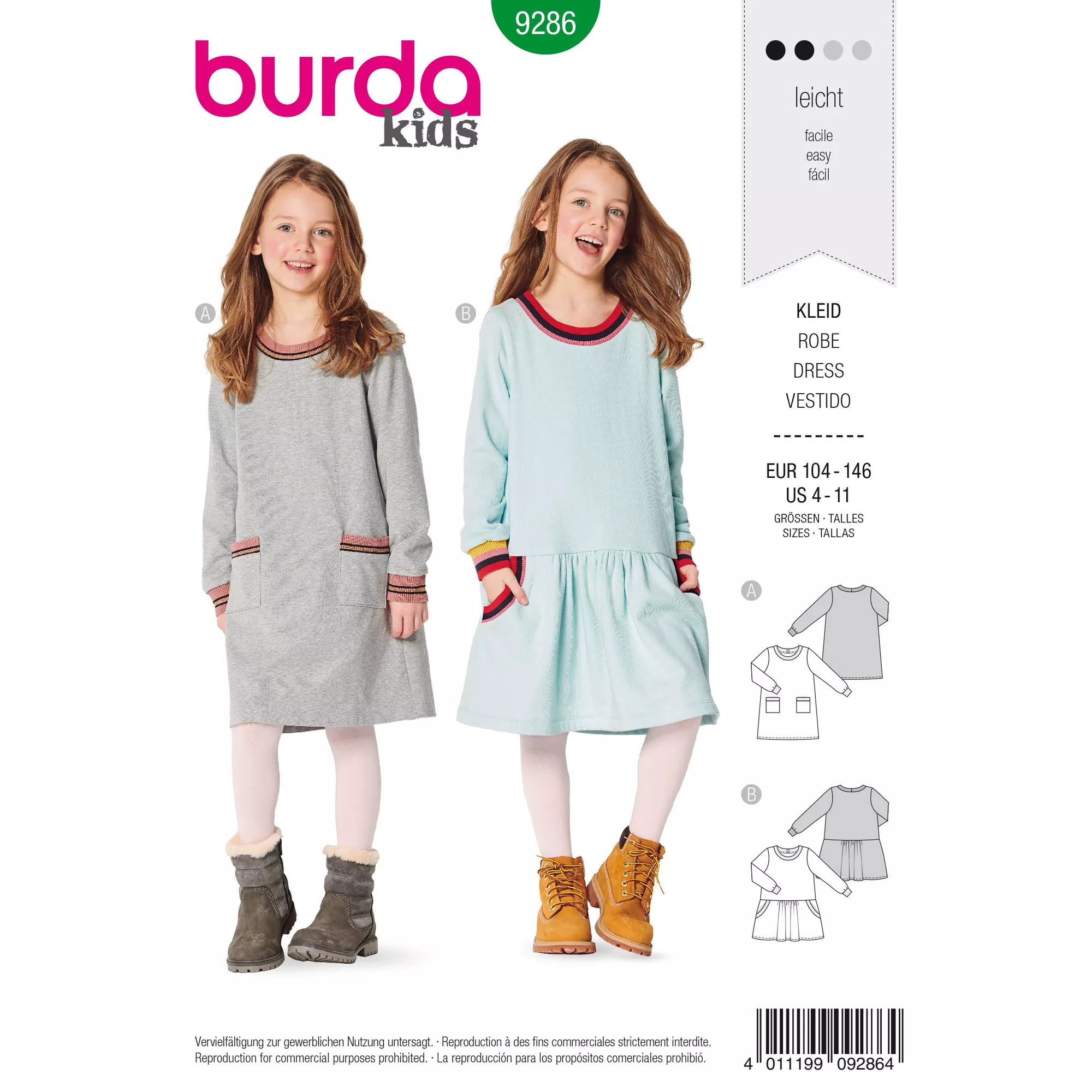 Burda Schnittmuster, Kleid