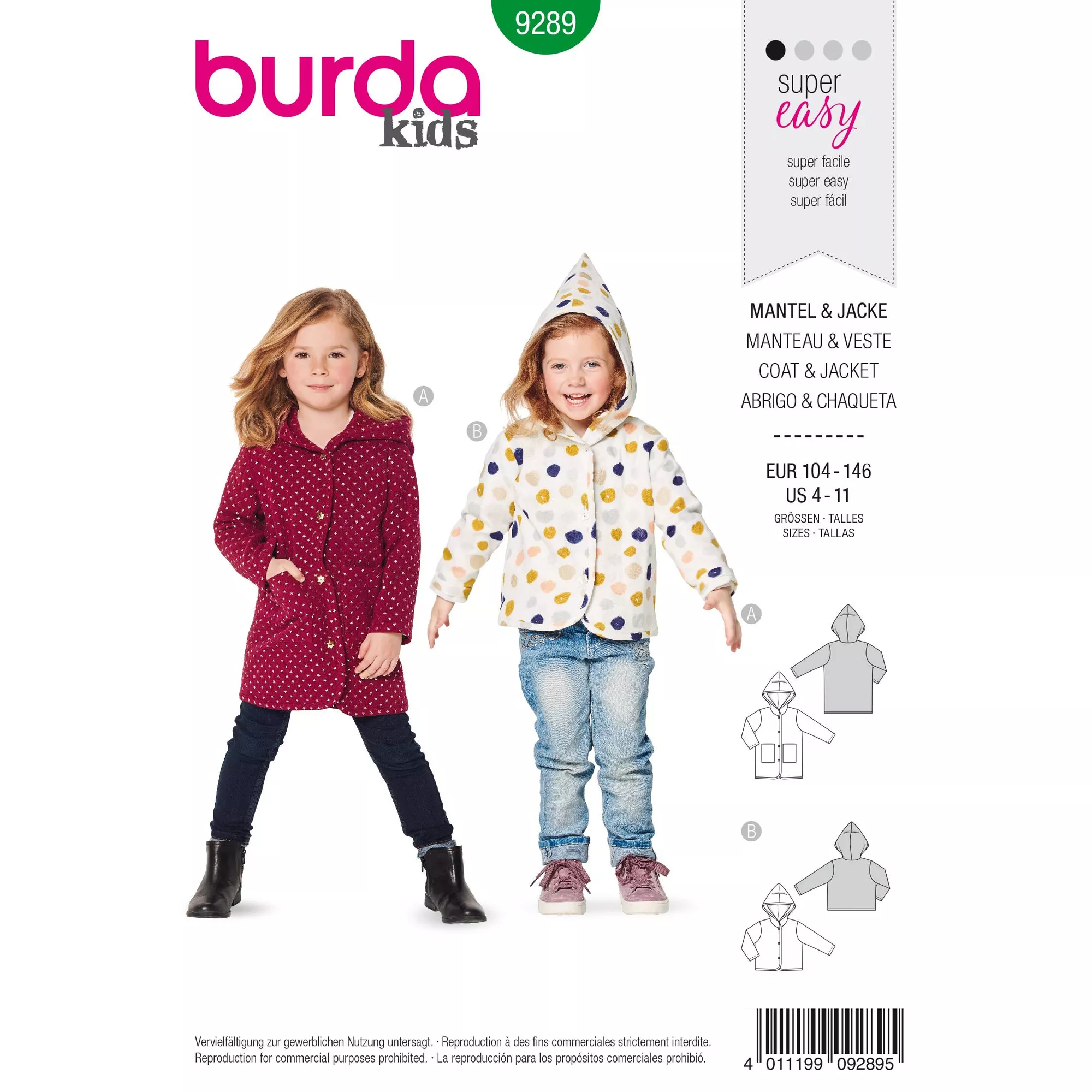 Burda Schnittmuster, Mantel