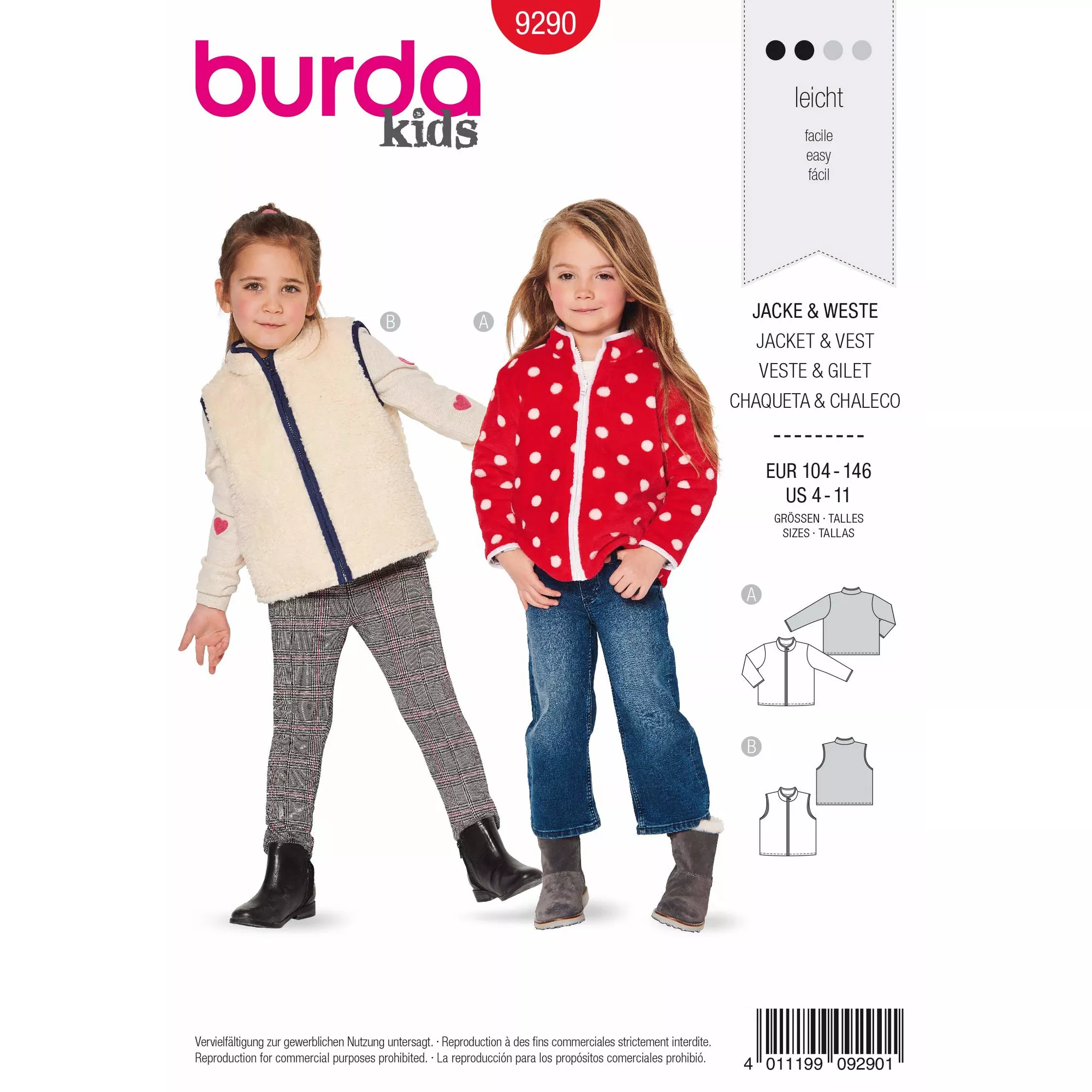 Burda Schnittmuster, Jacke