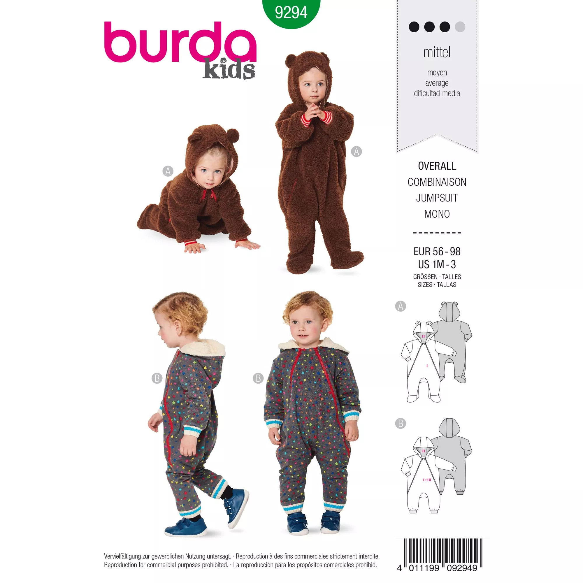 Burda Schnittmuster, Overall