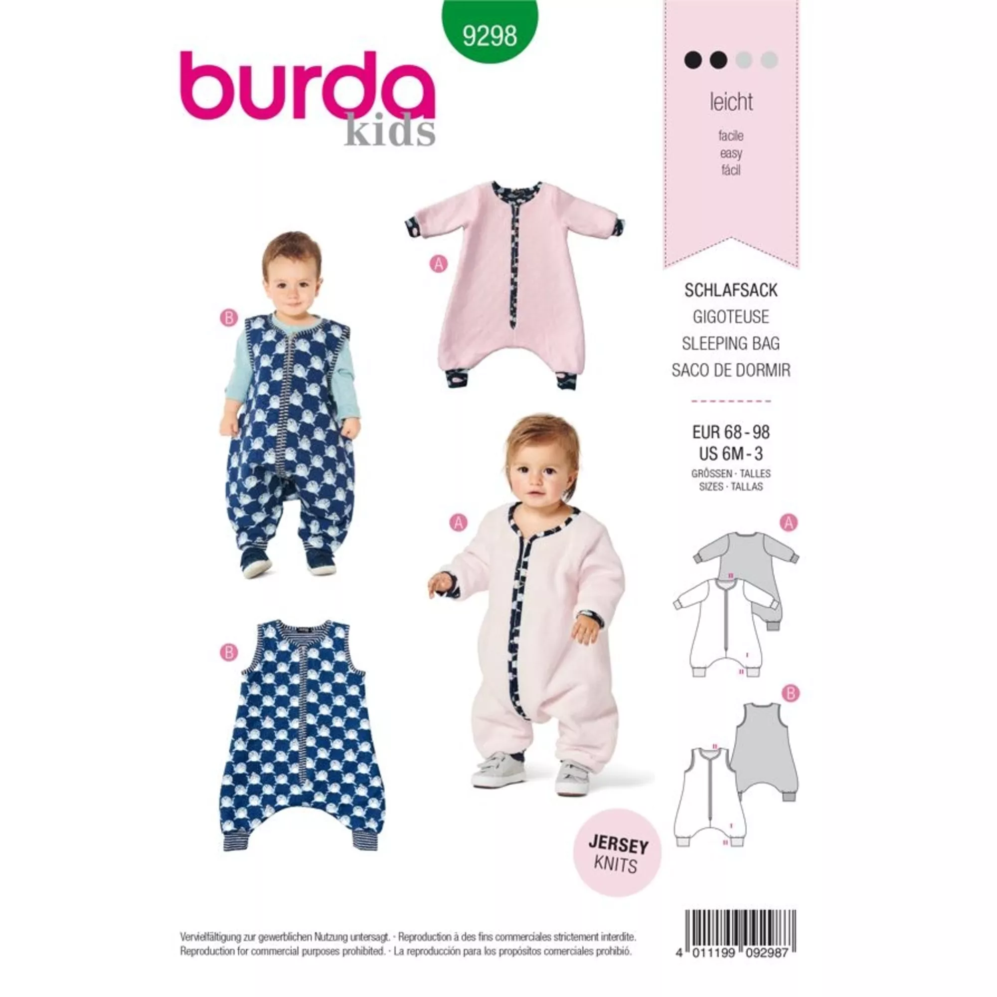 Burda Schnittmuster, Schlafsack