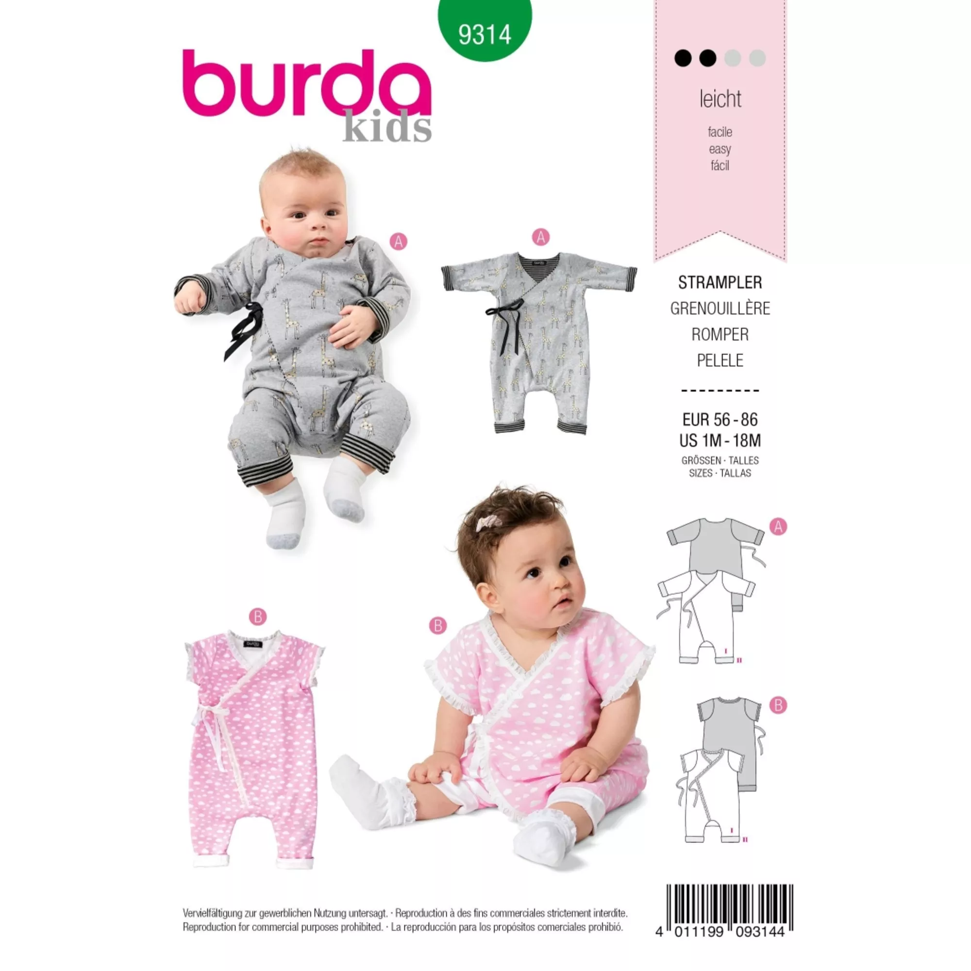 Burda Schnittmuster, Strampler