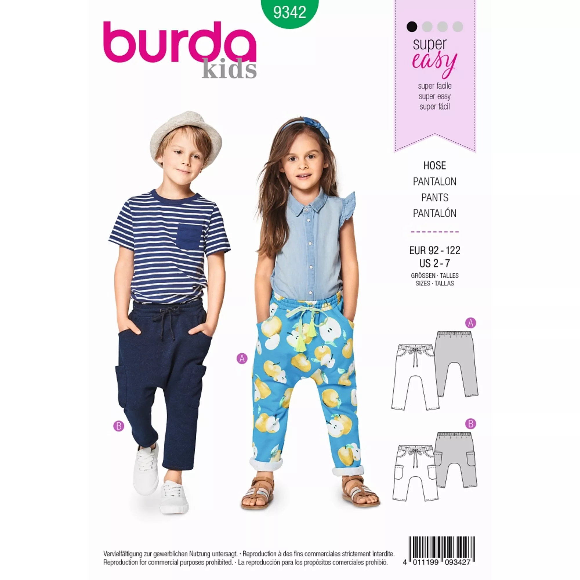Burda Schnittmuster, Hose