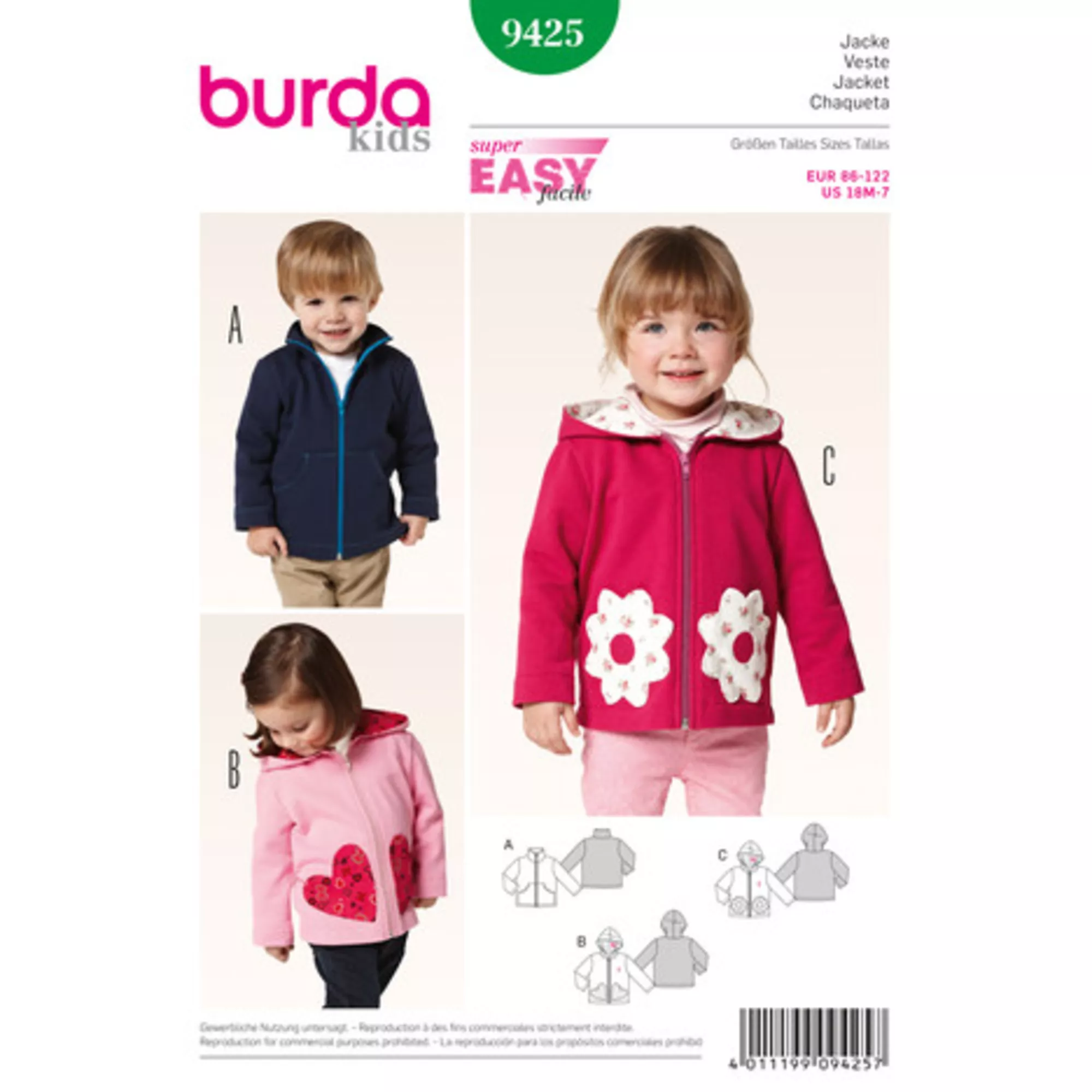 Burda Schnittmuster, Jacke