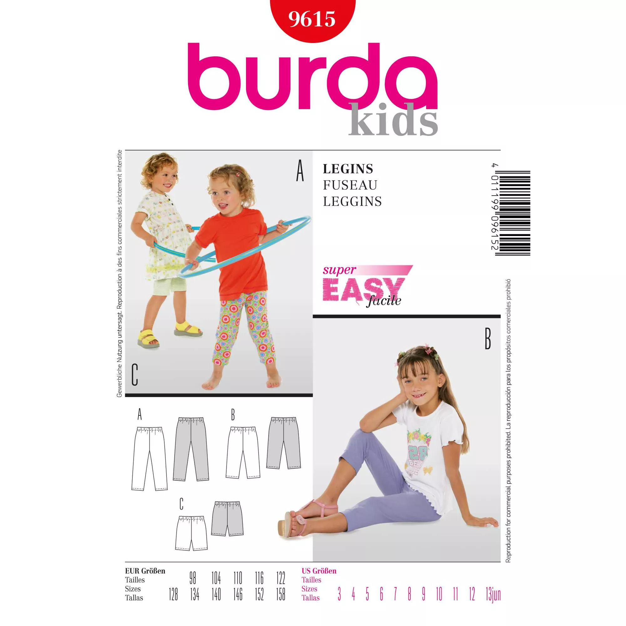 Burda Schnittmuster, Leggings
