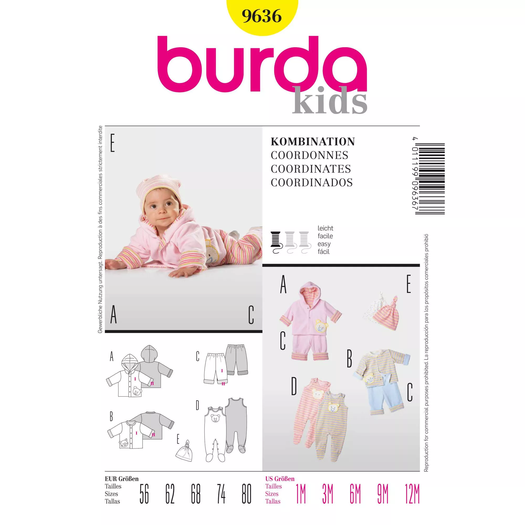 Burda Schnittmuster, Kombination