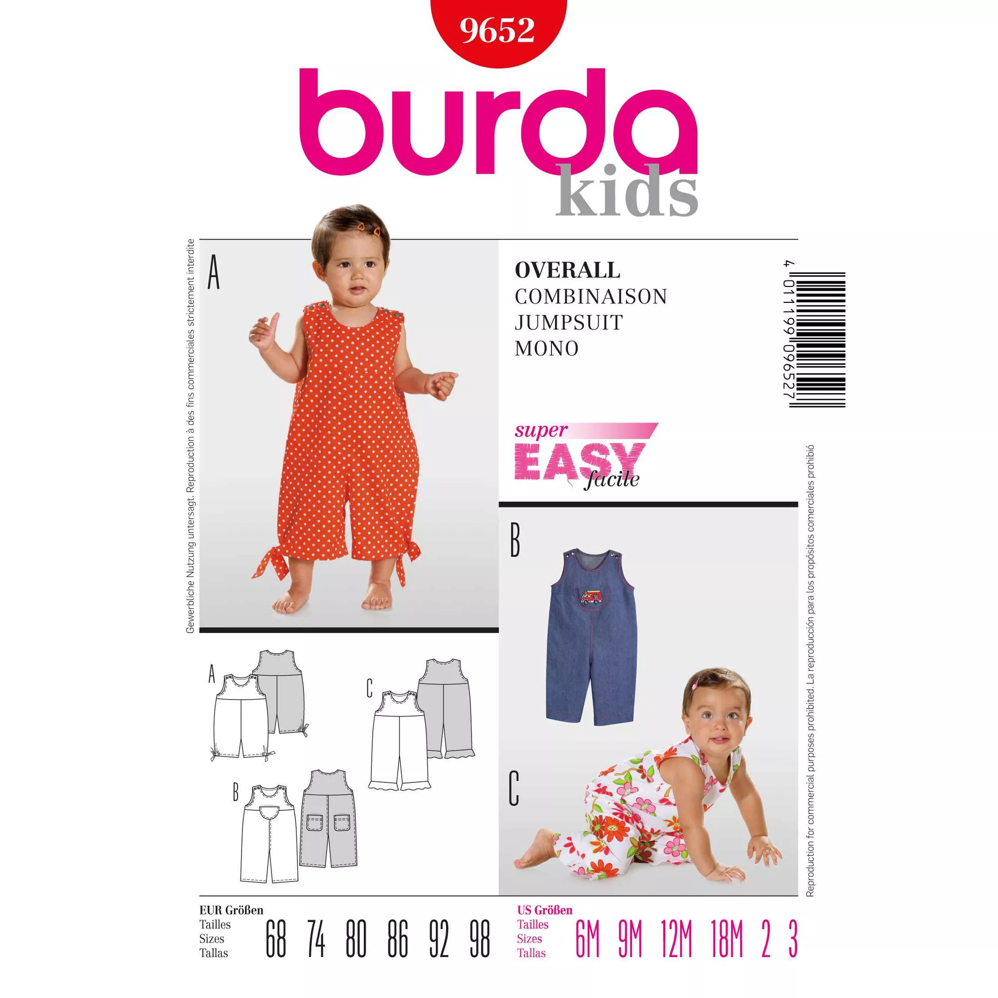Burda Schnittmuster, Overall